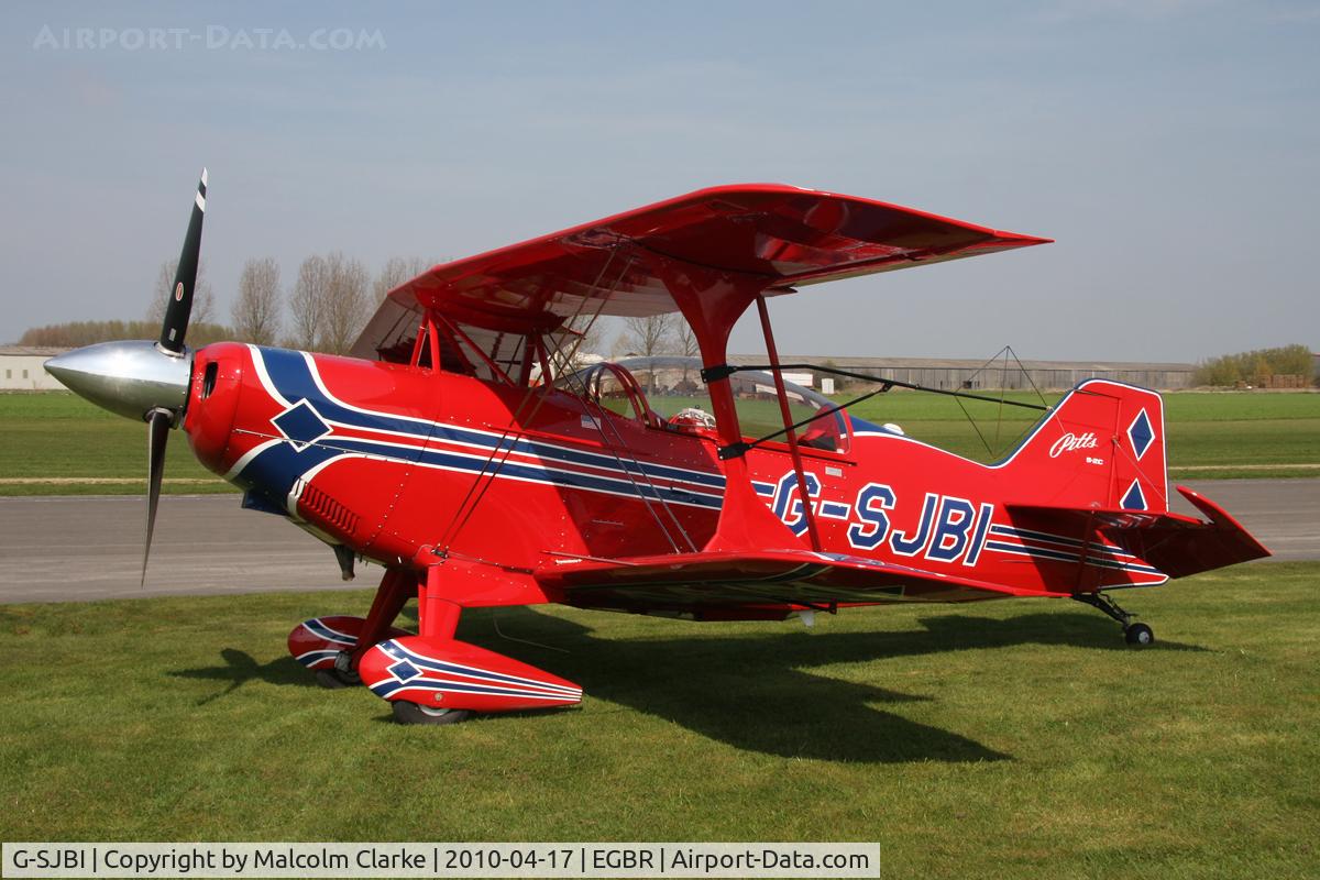 G-SJBI, 2007 Aviat Pitts S-2C Special C/N 6082, Aviat Pitts S-2C Special. Winner of the 2010 John McLean Trophy competition at Breighton Airfield, April 17th 2010.
