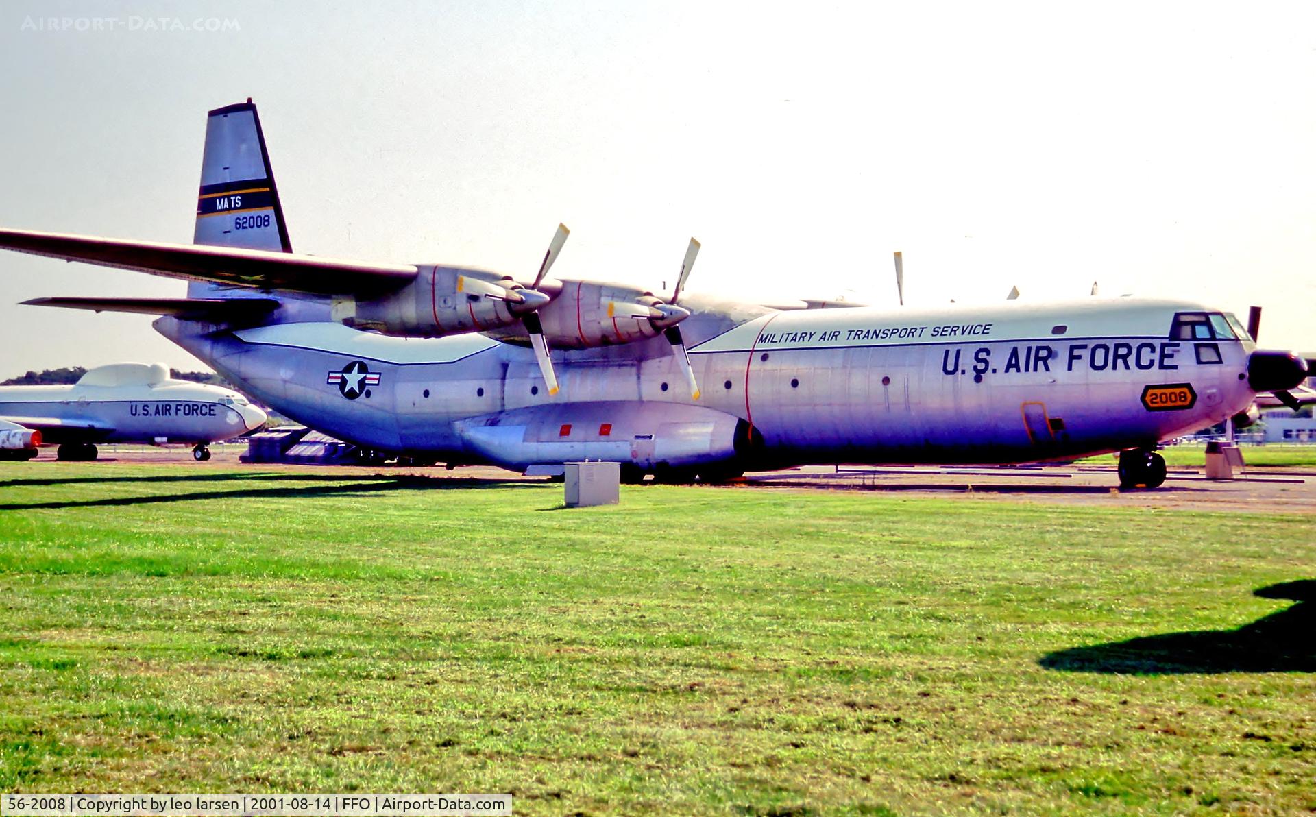 56-2008, 1956 Douglas C-133A-25-DL Cargomaster C/N 45245, USAF Museum Dayton 14.8.01