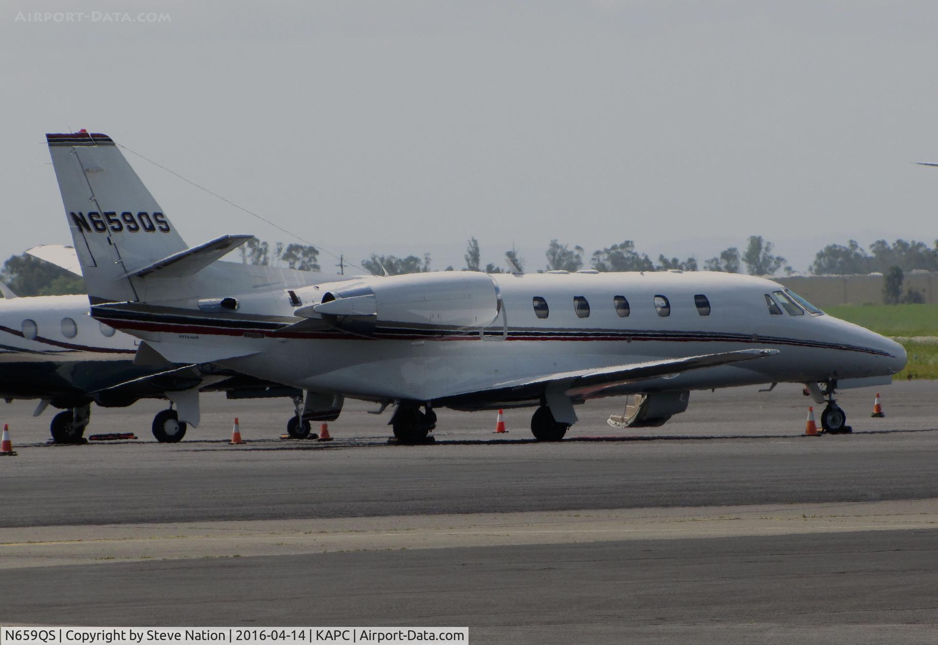 N659QS, 2004 Cessna 560 Citation Excel C/N 560-5359, NetJets 2004 Cessna 560XL arrived @ Napa County Airport, CA 1949 PDT 13.04.16 from KABQ and departed 1209 PDT 14.04.16 for KAUS (Austin-Bergstrom International, TX)