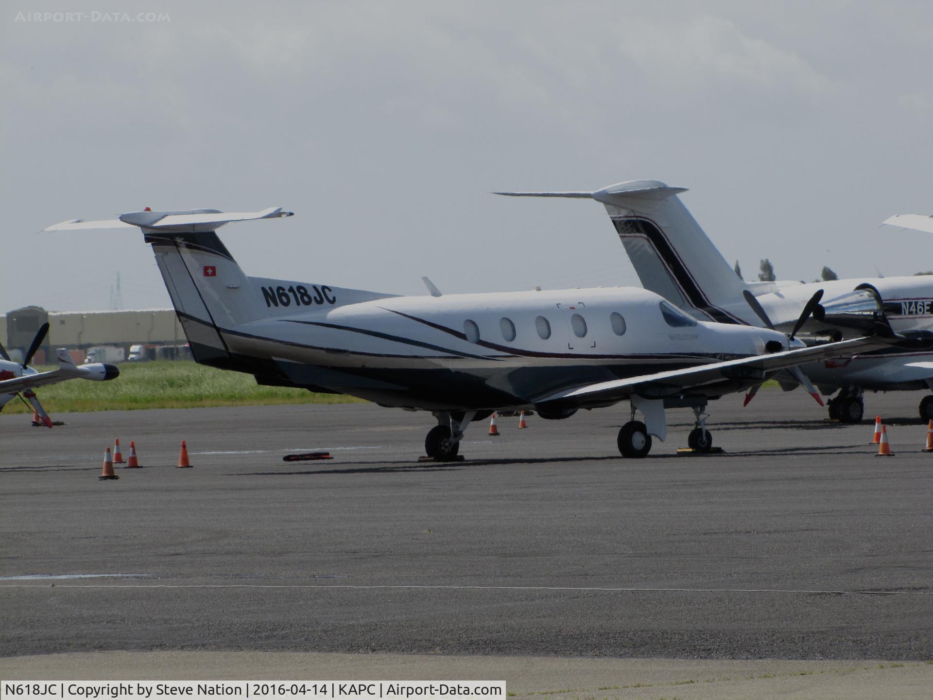 N618JC, 2005 Pilatus PC-12/45 C/N 618, Open Skies LLC (Seattle, WA) 2005 Pilatus PC-12/45 arrived @ Napa County Airport, CA from Winnemuca Municipal Airport, NV 11.04.16 at 1234 PDT