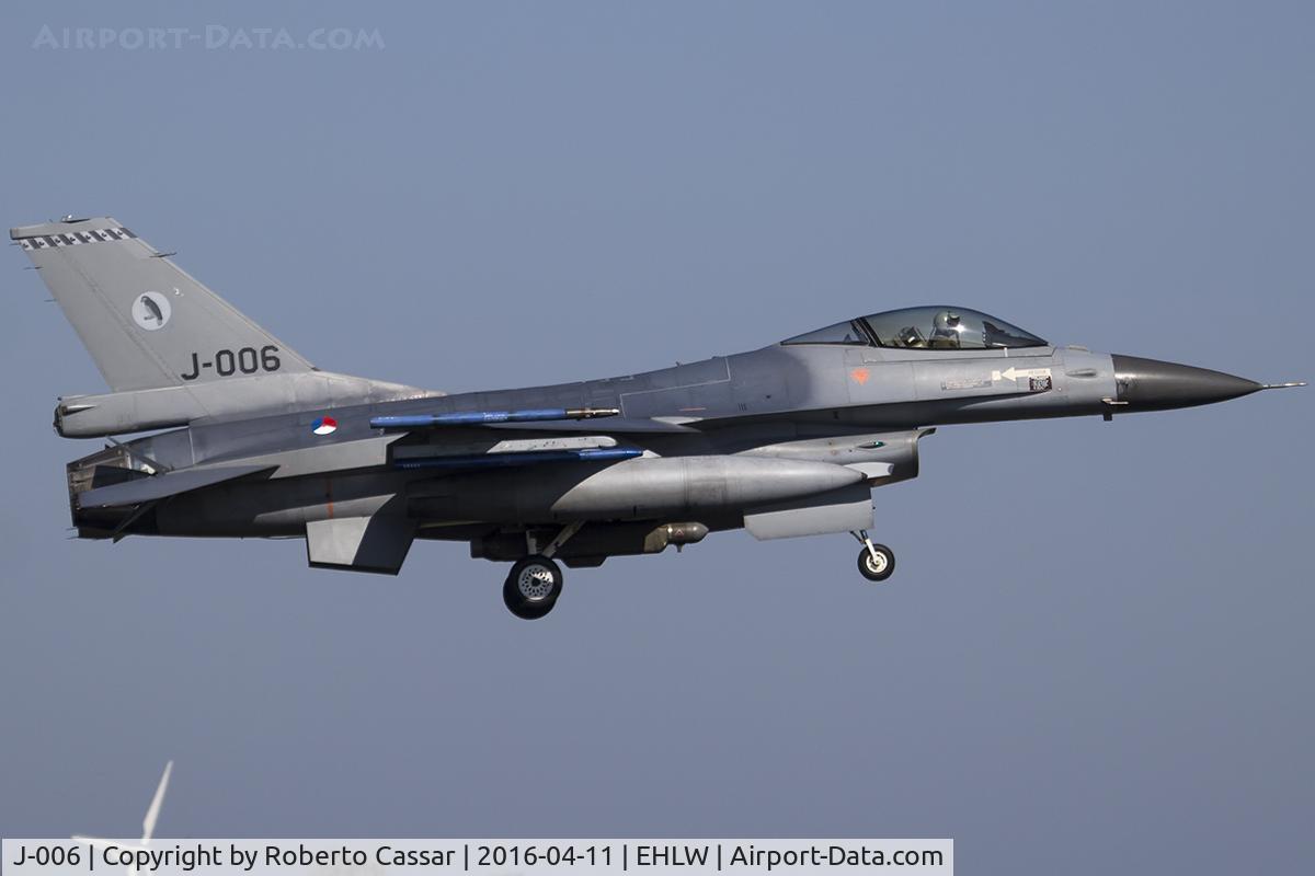 J-006, Fokker F-16AM Fighting Falcon C/N 6D-162, Frisian Flag 2016
