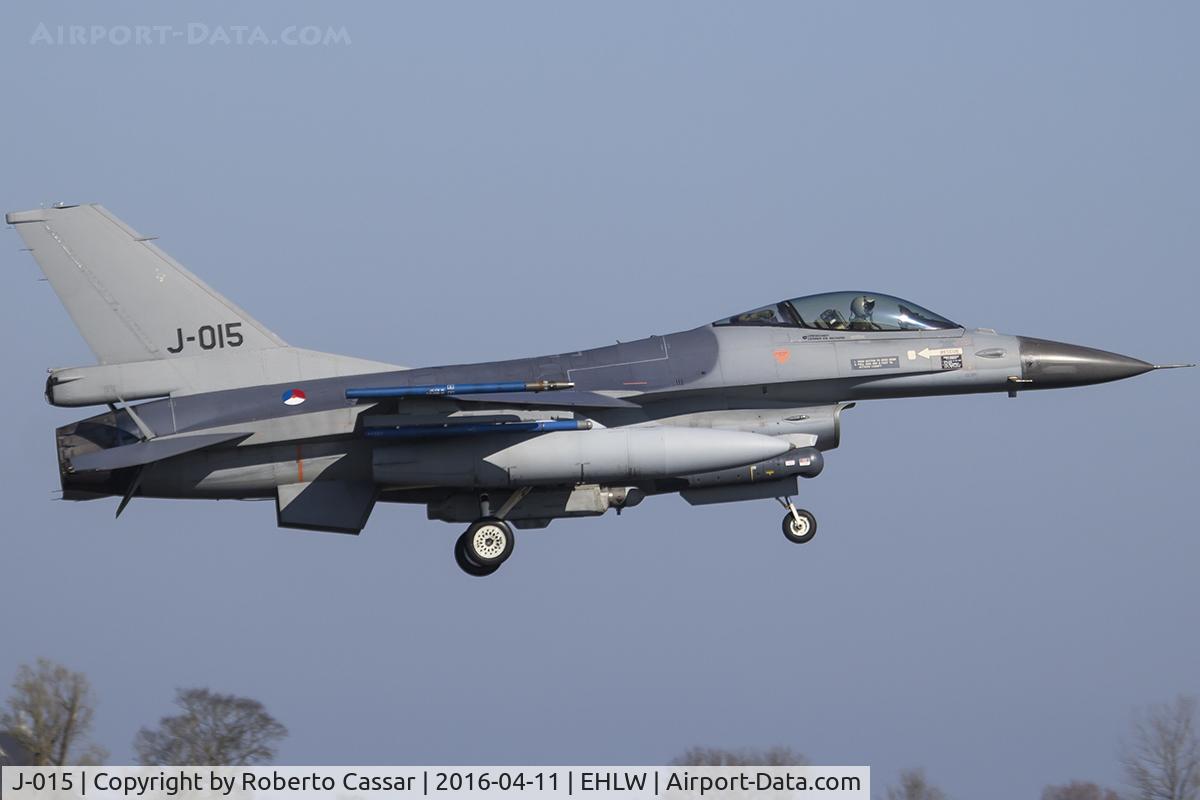 J-015, 1991 Fokker F-16A Fighting Falcon C/N 6D-171, Frisian Flag 2016