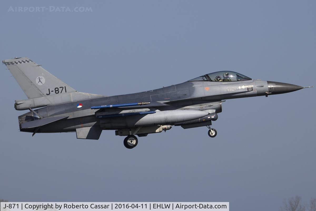 J-871, Fokker F-16AM Fighting Falcon C/N 6D-88, Frisian Flag 2016