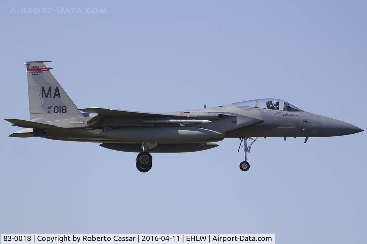 83-0018, 1983 McDonnell Douglas F-15C Eagle C/N 0865/C278, Frisian Flag 2016