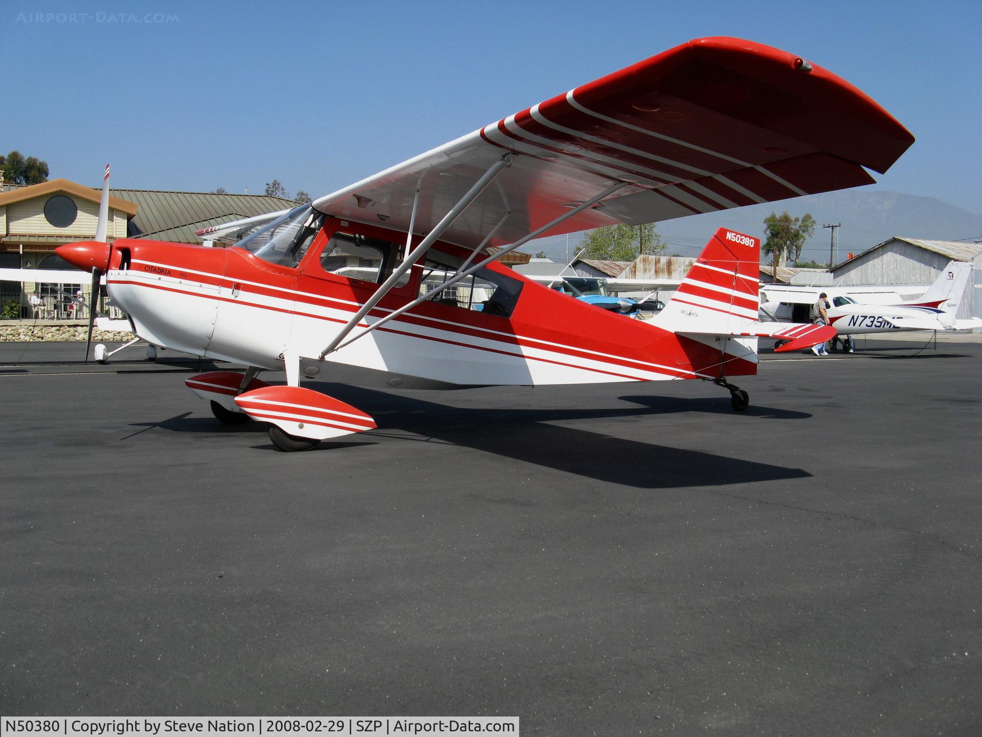 N50380, 1979 Bellanca 7ECA Citabria Citabria C/N 1291-79, Locally-based 1979 Bellanca 7ECA @ Santa Paula Municipal Airport, CA