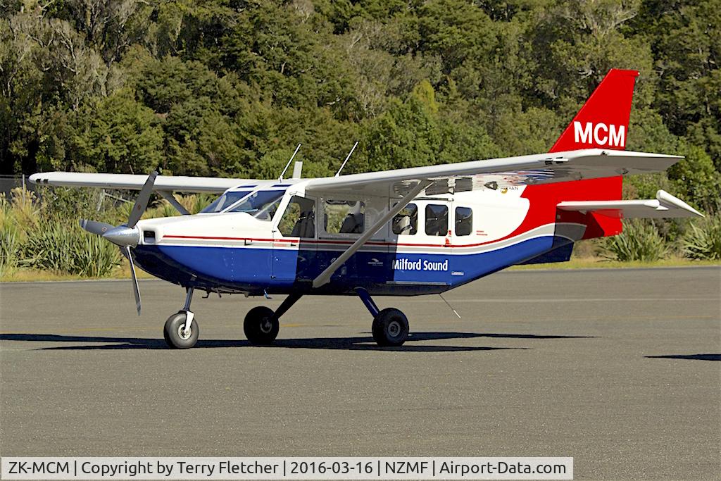ZK-MCM, Gippsland GA-8 Airvan C/N GA8-07-119, At Milford Sound , South Island , New Zealand