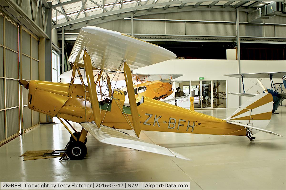 ZK-BFH, De Havilland DH-82A Tiger Moth II C/N 83343, At Croydon Aviation Heritage Centre  , South Island , New Zealand