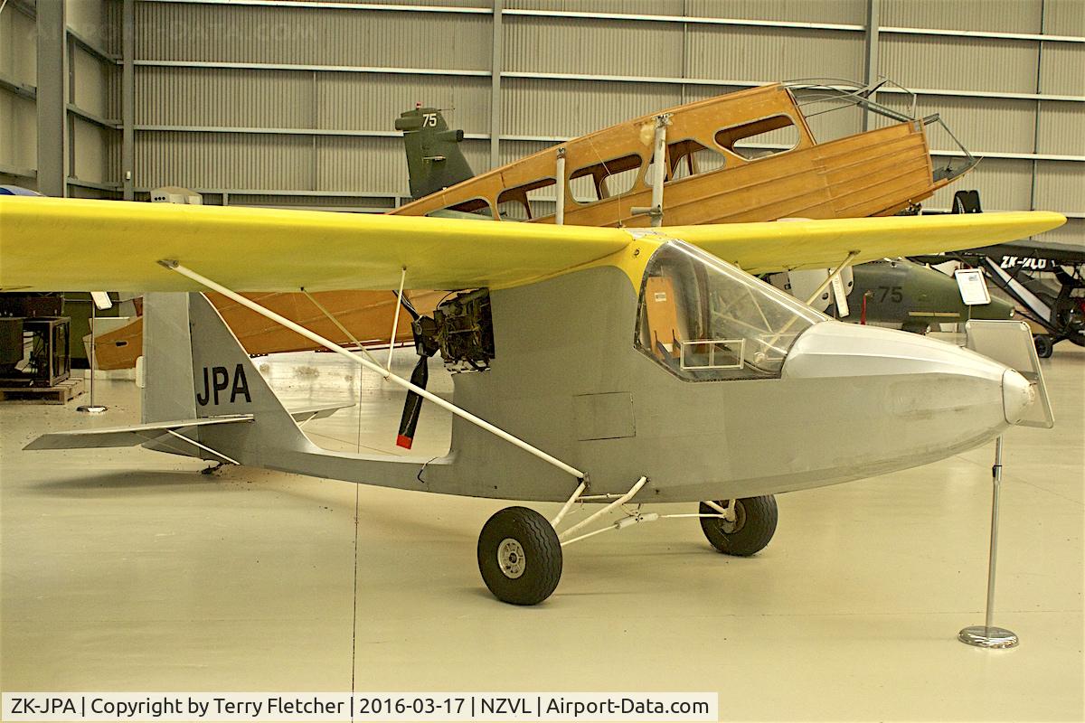 ZK-JPA, Williams Mk4 C/N 001, At Croydon Aviation Heritage Centre  , South Island , New Zealand