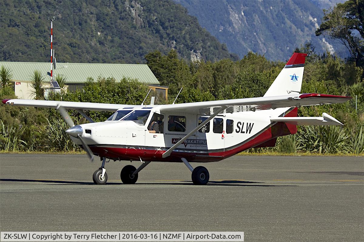 ZK-SLW, 2008 Gippsland GA-8 Airvan C/N GA8-08-136, At Milford Sound