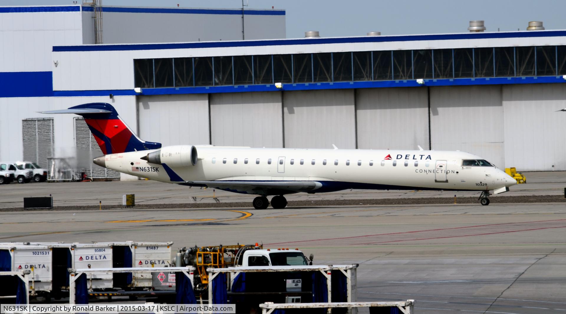 N631SK, 2011 Bombardier CRJ-700 (CL-600-2C10) Regional Jet C/N 10329, Taxi SLC