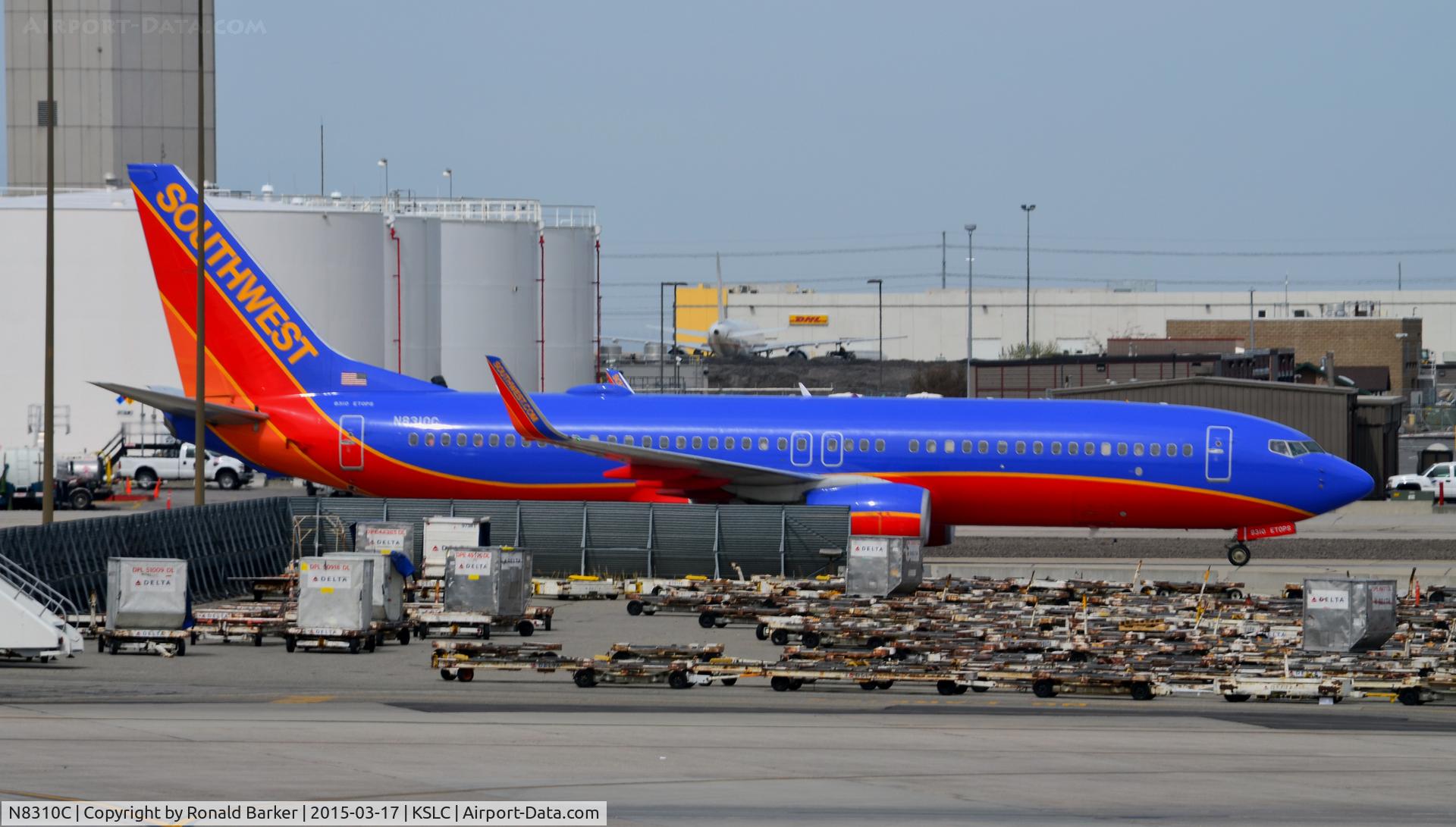 N8310C, 2012 Boeing 737-8H4 C/N 38807, Taxi SLC