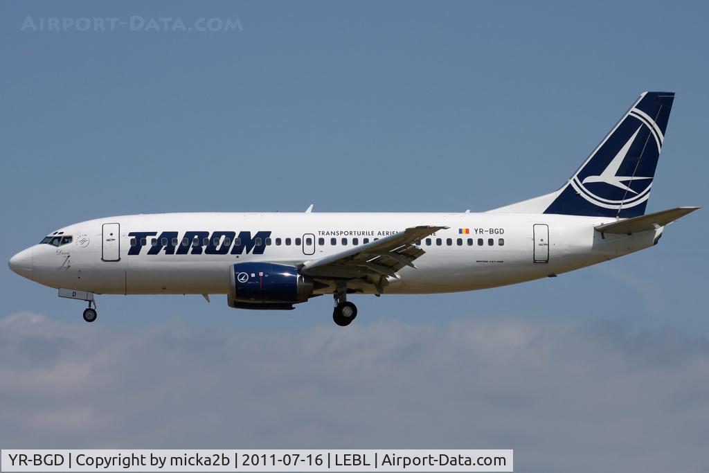 YR-BGD, 1994 Boeing 737-38J C/N 27182/2663, Landing