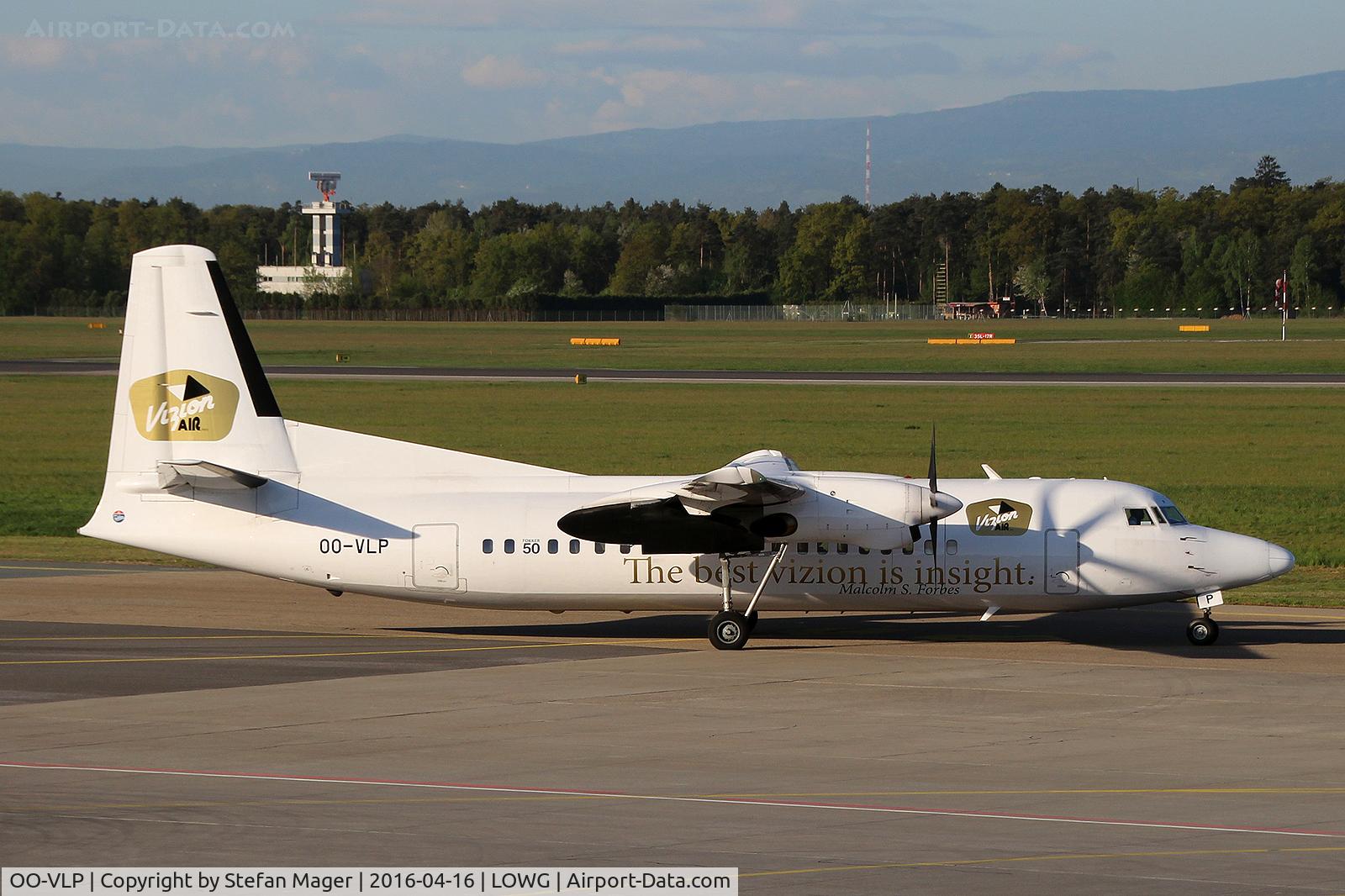 OO-VLP, 1991 Fokker 50 C/N 20209, Vizion Air Fokker 50 @GRZ