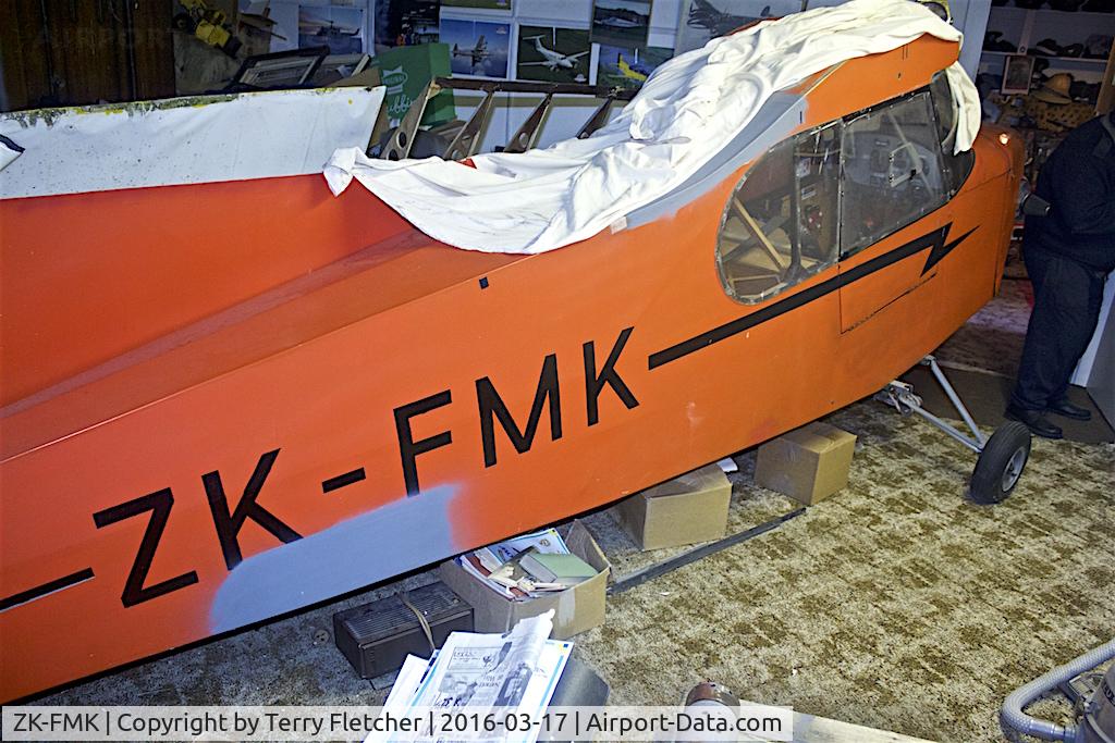 ZK-FMK, Fisher FP-202 Koala C/N MAANZ/362, At the Gore Air Force and Ag Museum , 43 , Maitland Street , East Gore , South Island , New Zealand