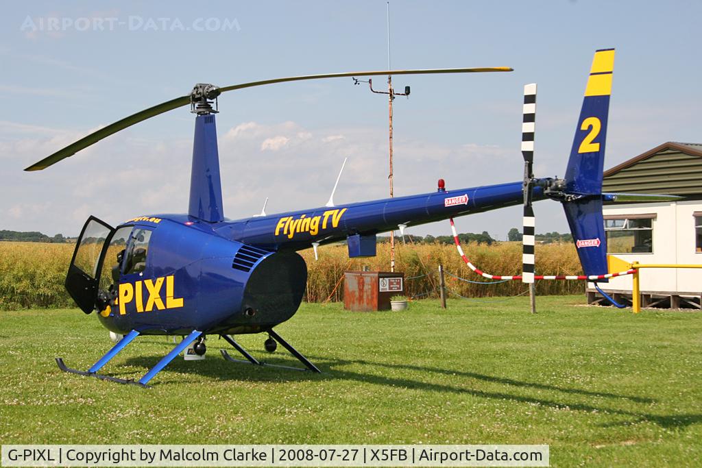 G-PIXL, 2006 Robinson R44 Raven II C/N 11221, Robinson R44 Raven II at Fishburn Airfield, July 2008.