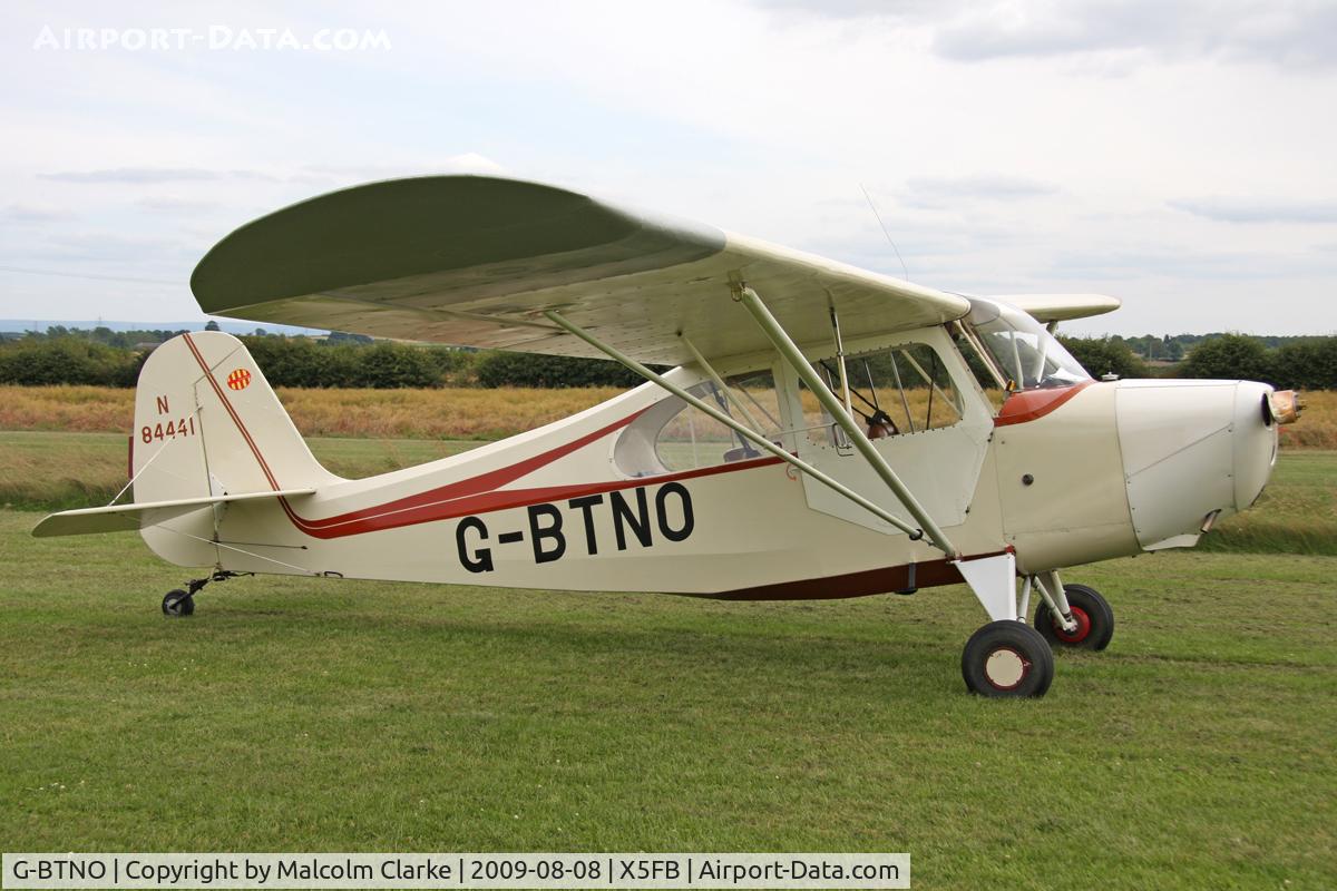 G-BTNO, 1946 Aeronca 7AC Champion C/N 7AC-3132, Aeronca 7AC at Fishburn Airfield, August 2009.