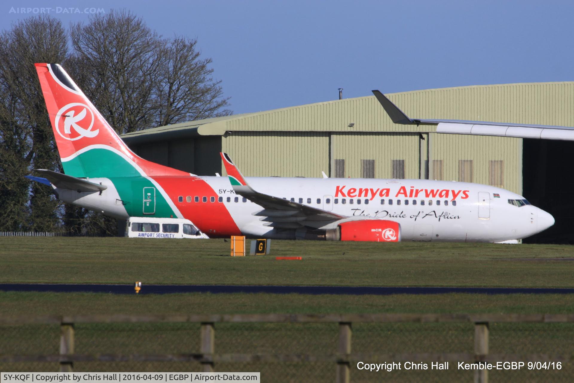 5Y-KQF, 2002 Boeing 737-76N C/N 30136, stored outside the ASI hangar