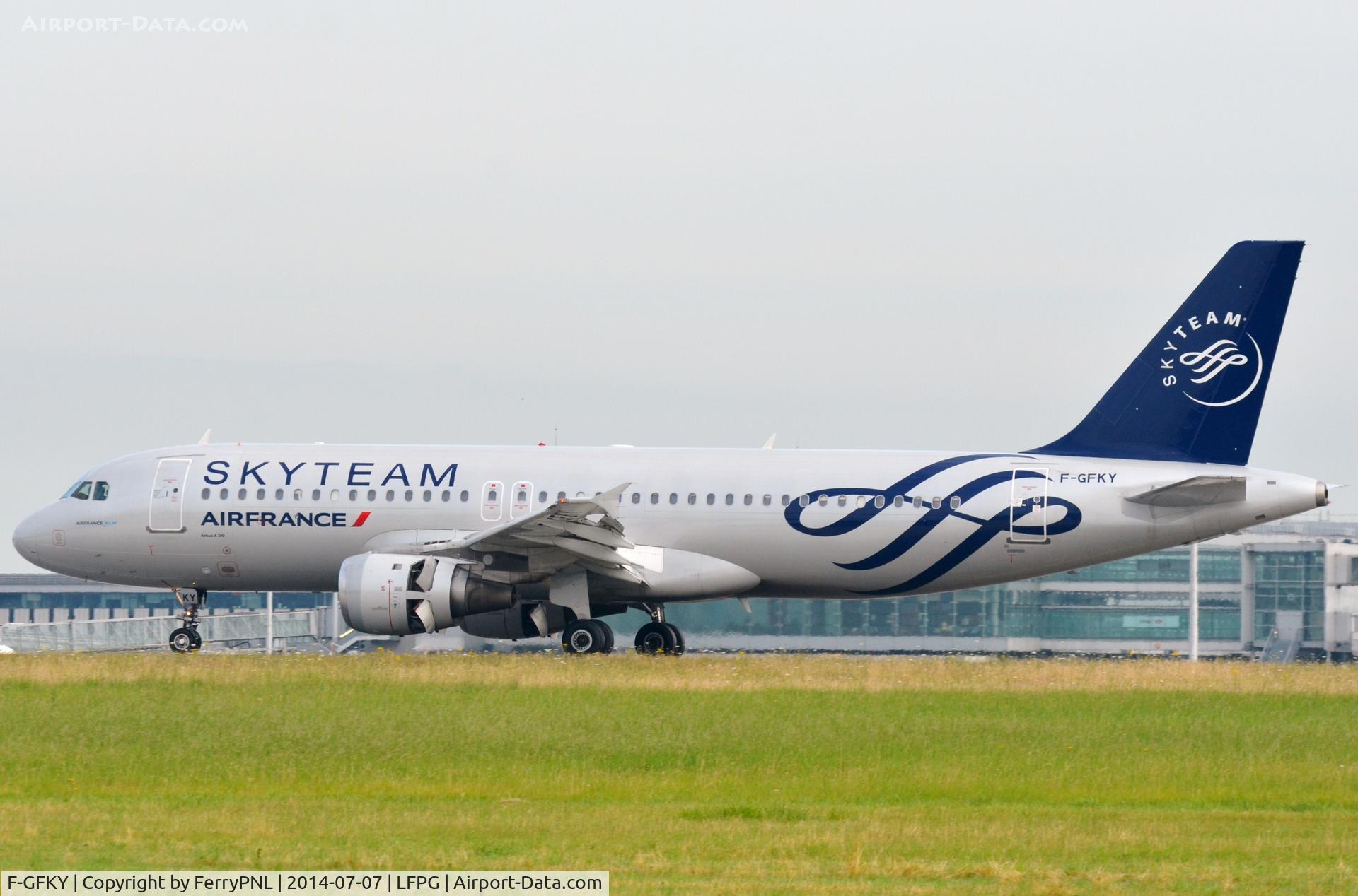 F-GFKY, 1991 Airbus A320-211 C/N 0285, Air France A320 in Skyteam c/s