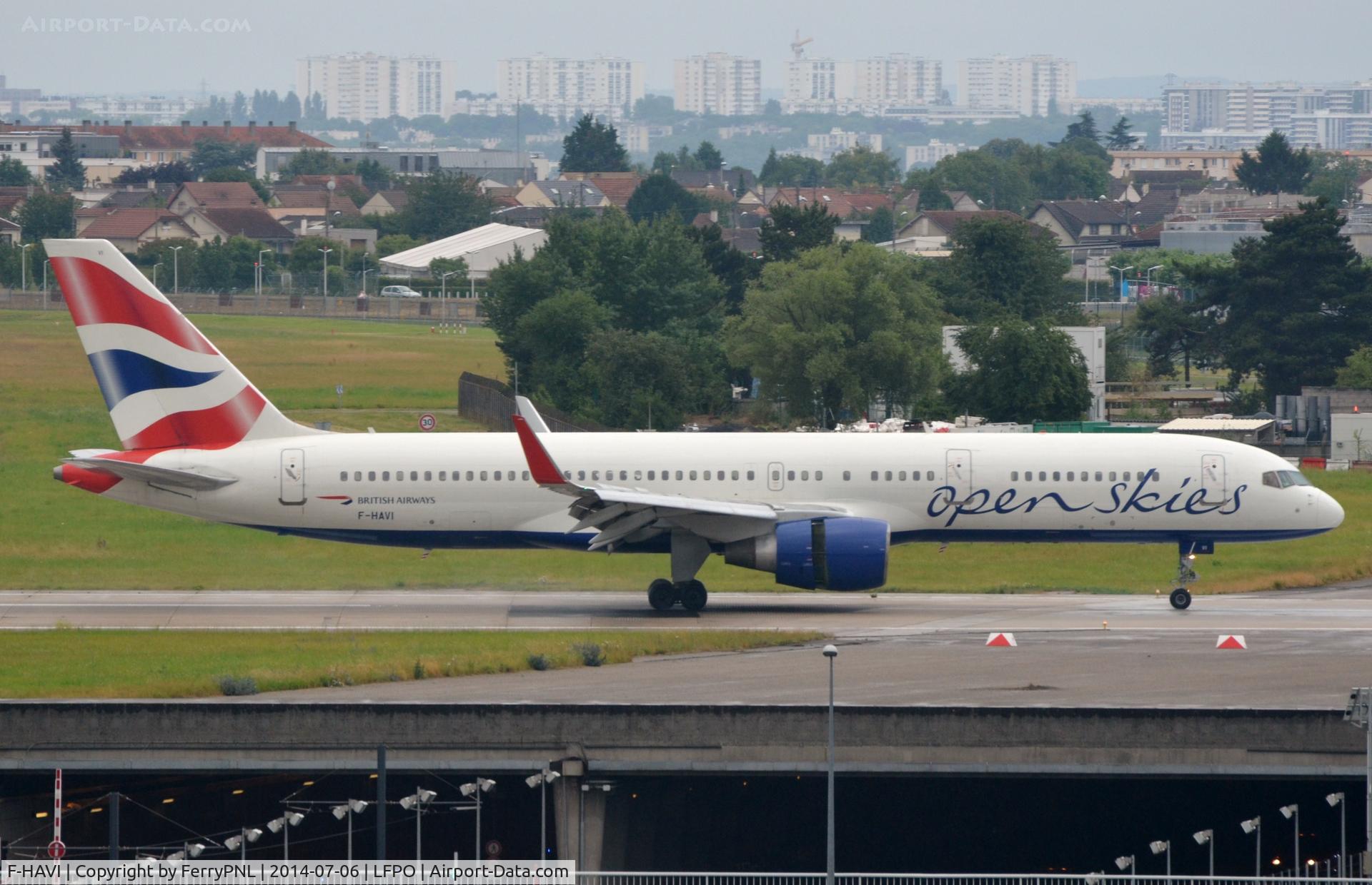 F-HAVI, 1990 Boeing 757-26D C/N 24473, Open Skies B752 arriving from NYC