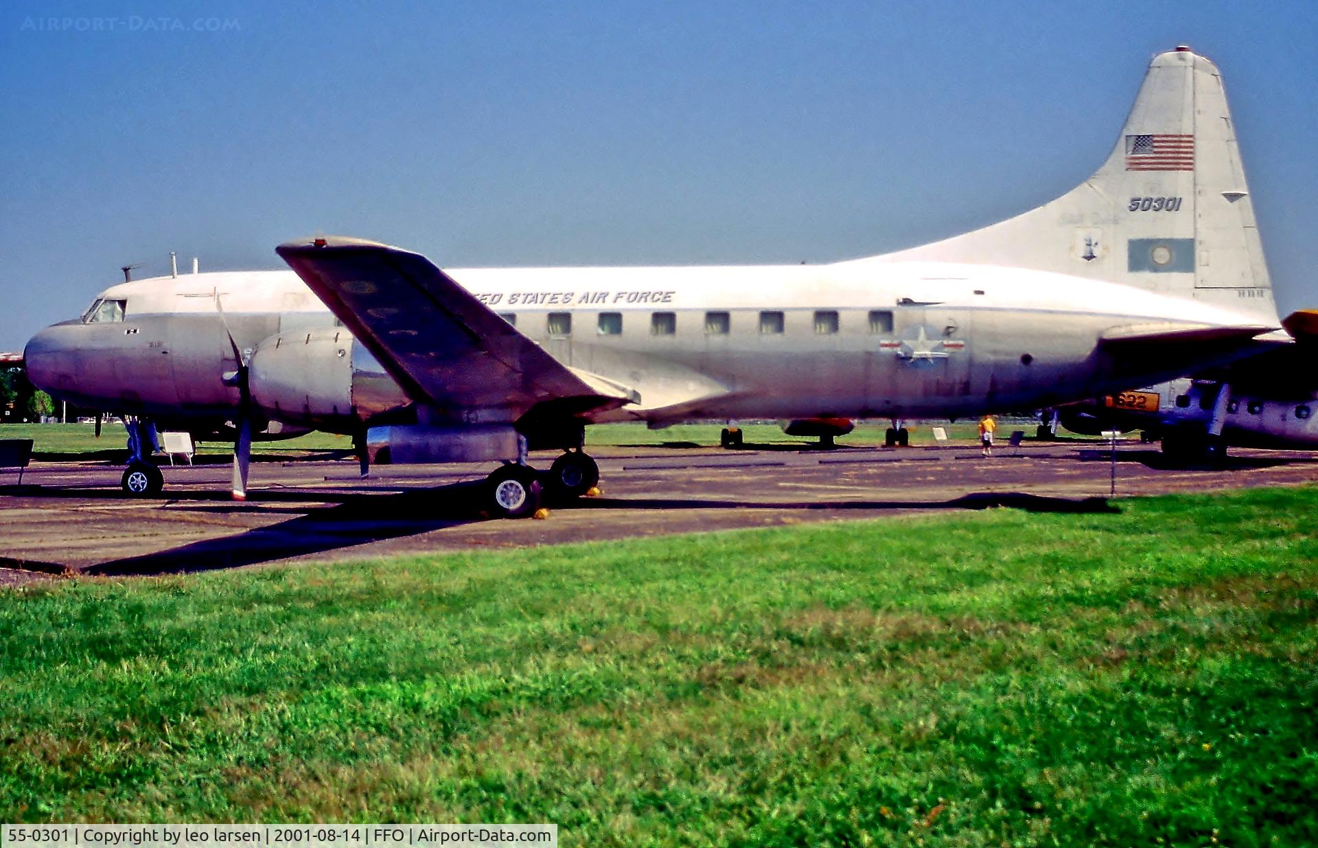55-0301, 1955 Convair C-131D Samaritan C/N 329, USAF Museum Dayton 14.8.01