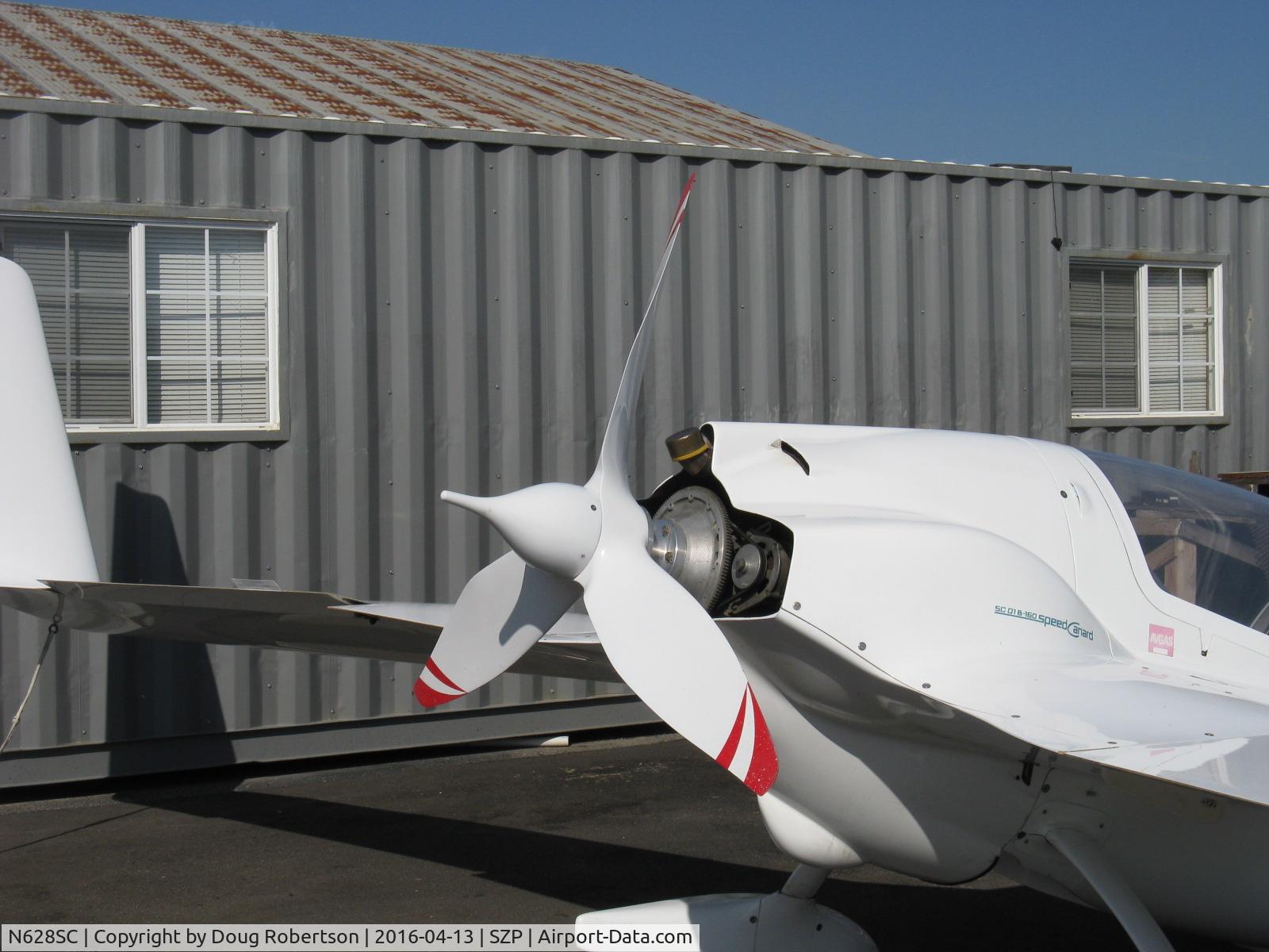 N628SC, Gyroflug SC-01B-160 Speed Canard C/N S-29, 1986 Gyroflug SC-01B-160 SPEED CANARD, Lycoming IO-320-D1A 160 Hp pusher, owned/flown by ex-Lufthansa L1011 pilot Non-Citizen Corp. Experimental class here, tandem seats. Nose gear retracted