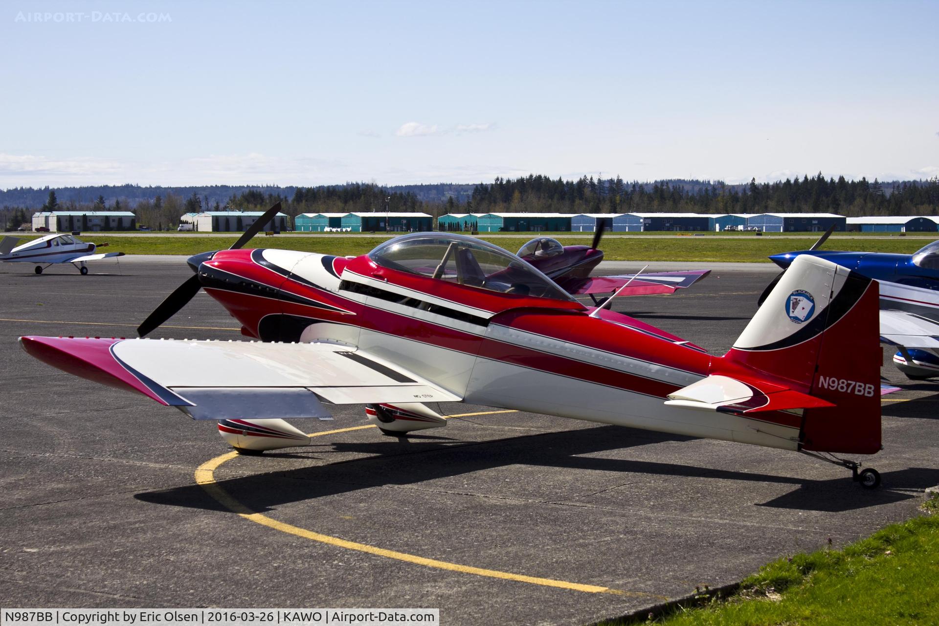 N987BB, 1987 Vans RV-4 C/N 1004, Vans RV-4 by Ellie's at the Airport.