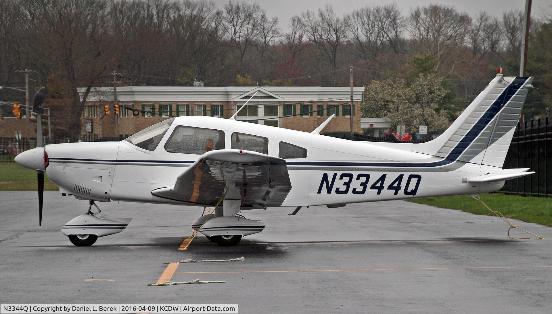 N3344Q, 1977 Piper PA-28-181 C/N 28-7790452, This nice 1977-build Piper Archer is at Essex County Airport.