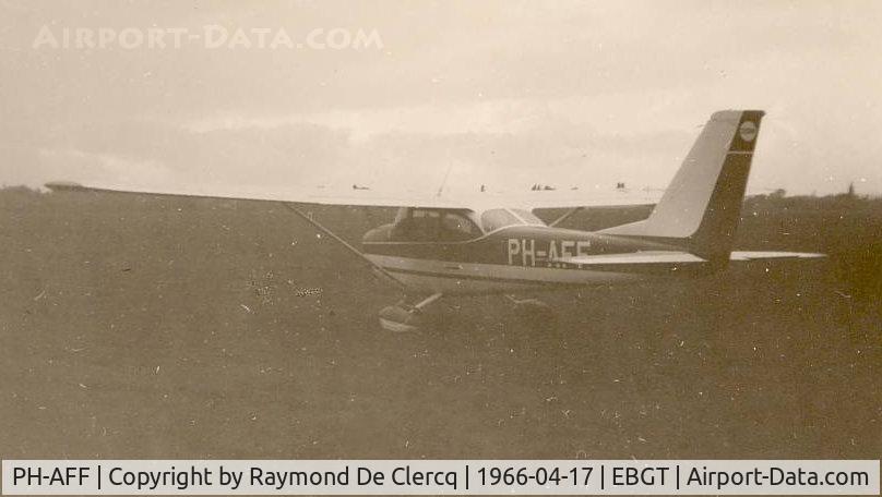 PH-AFF, 1965 Reims Cessna F172G C/N 0225, Not so good picture taken at Ghent airport in 1966.