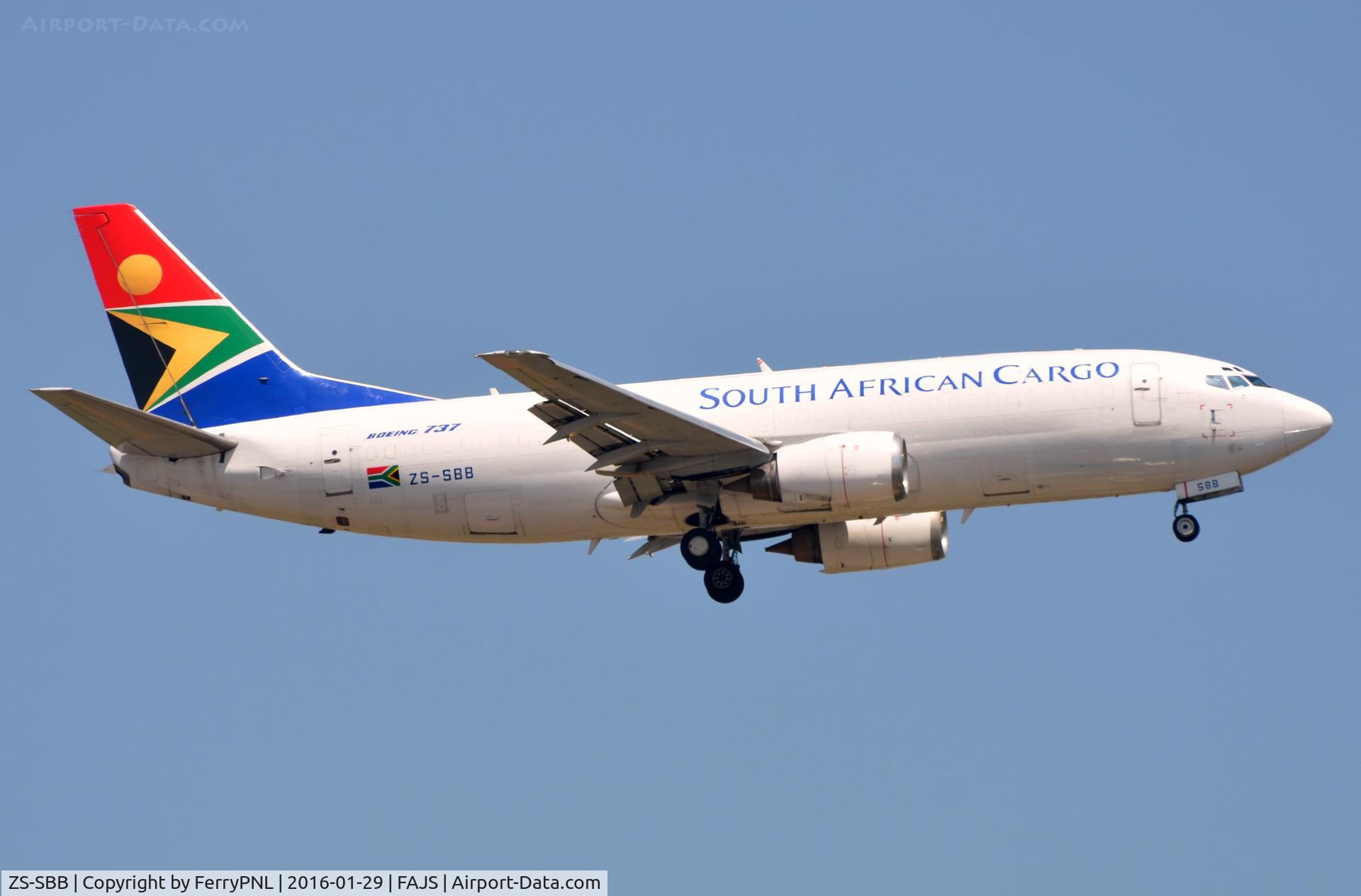 ZS-SBB, 1992 Boeing 737-3Y0(BDSF) C/N 26072, SA Cargo B733