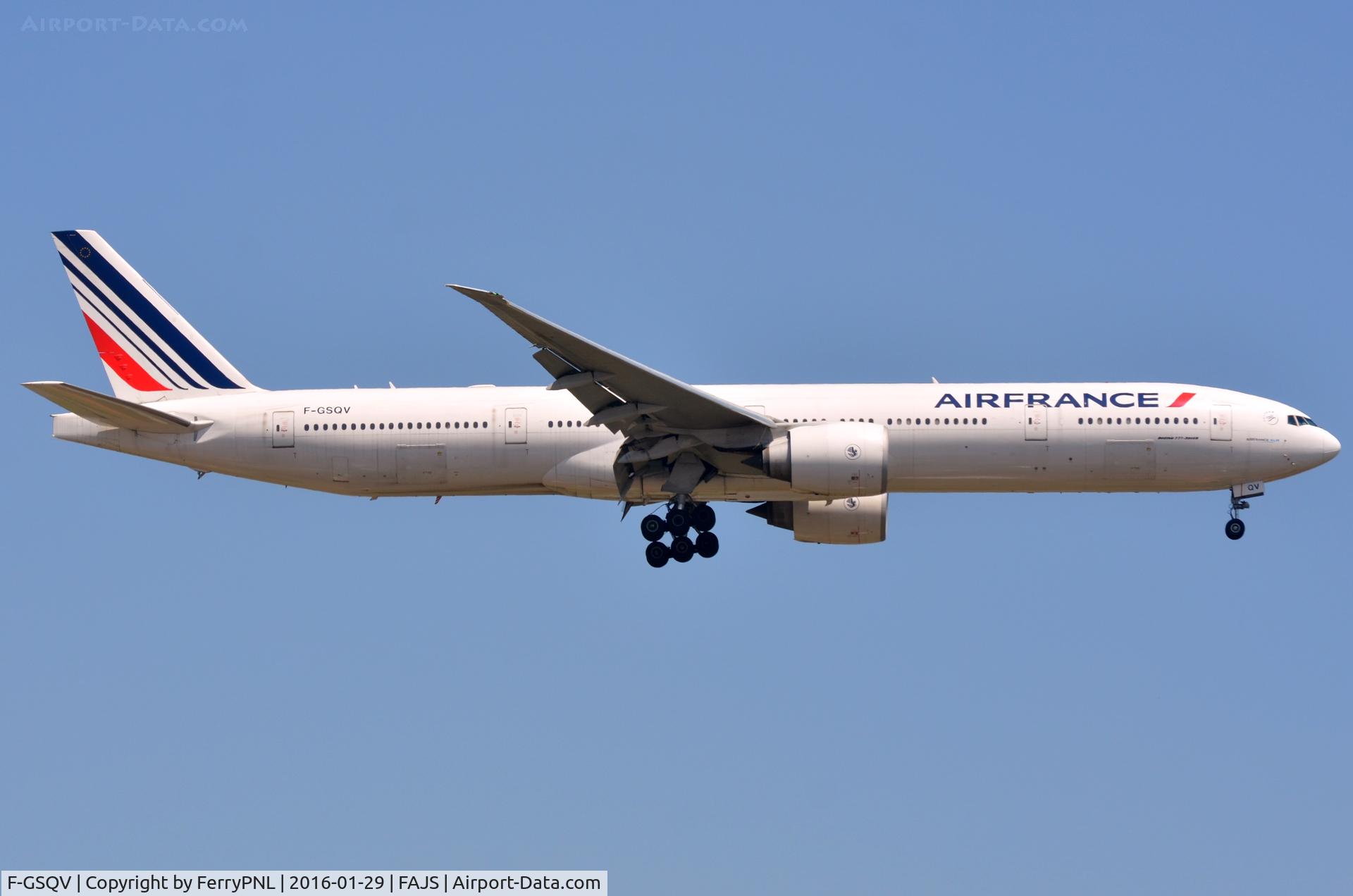 F-GSQV, 2007 Boeing 777-328/ER C/N 32854, Air France B773 landing.
