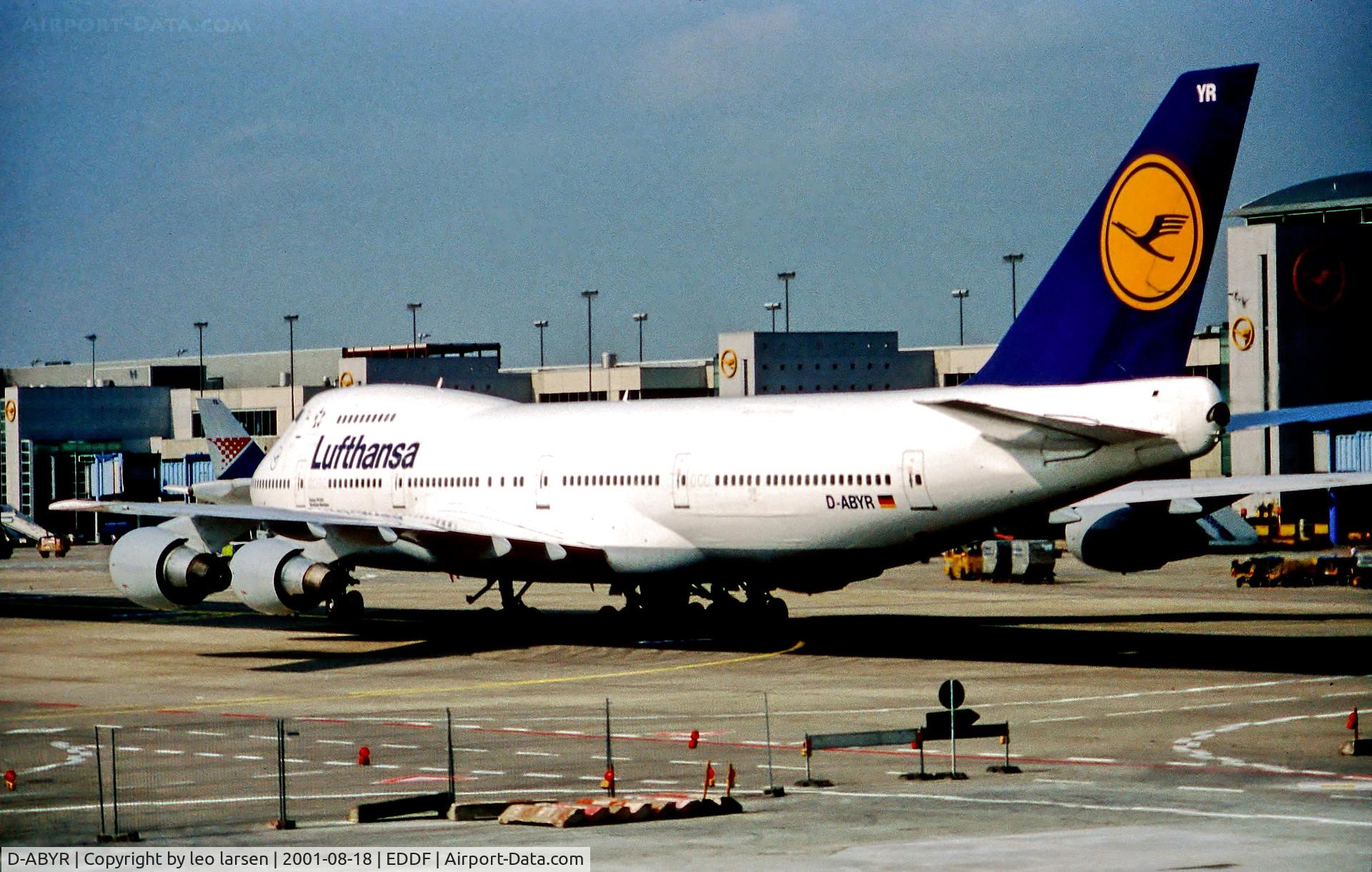 D-ABYR, 1978 Boeing 747-230BM C/N 21643, Frankfurt 18.8.01