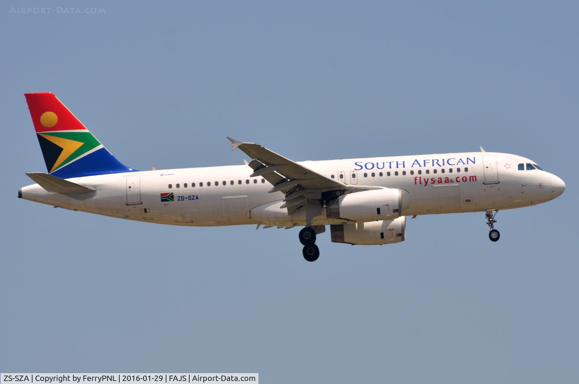 ZS-SZA, 2013 Airbus A320-232 C/N 5637, 2013 SA A320 cn 5637
