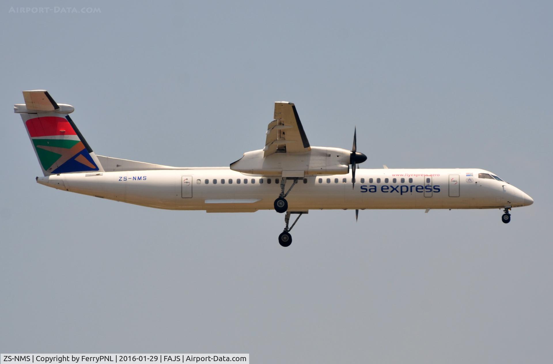 ZS-NMS, 2006 De Havilland Canada DHC-8-402Q Dash 8 C/N 4127, SA Express DHC8
