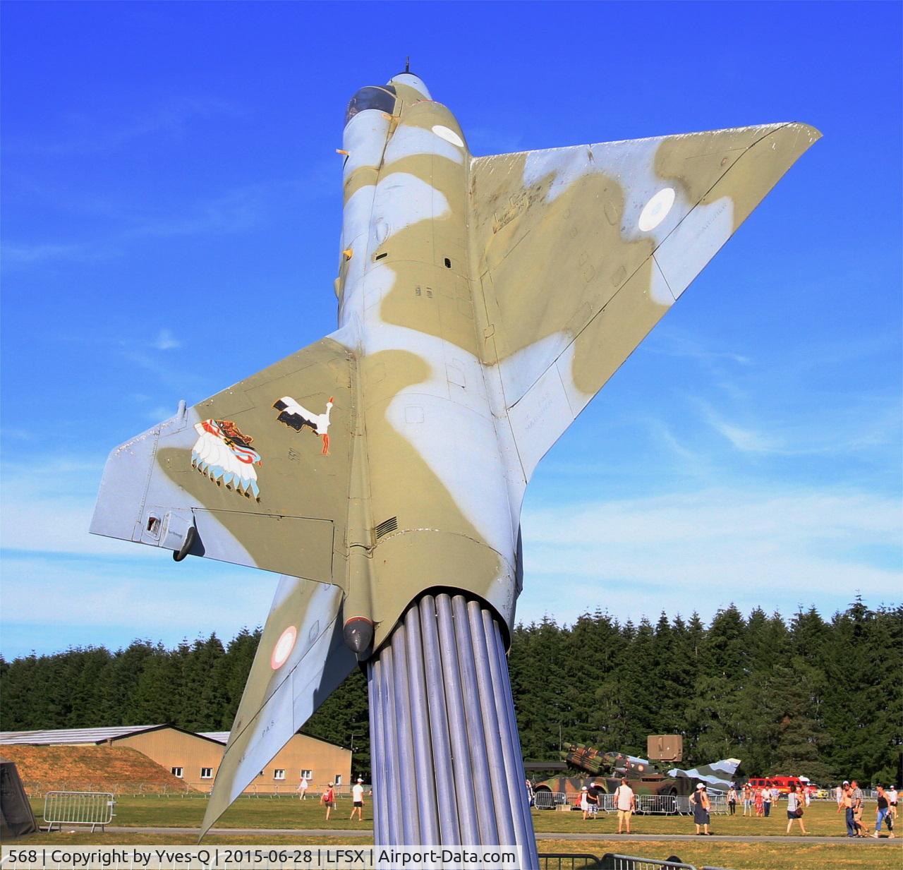 568, Dassault Mirage IIIE C/N 568, Dassault Mirage IIIE, preserved at Luxeuil-St Sauveur Air Base 116 (LFSX)