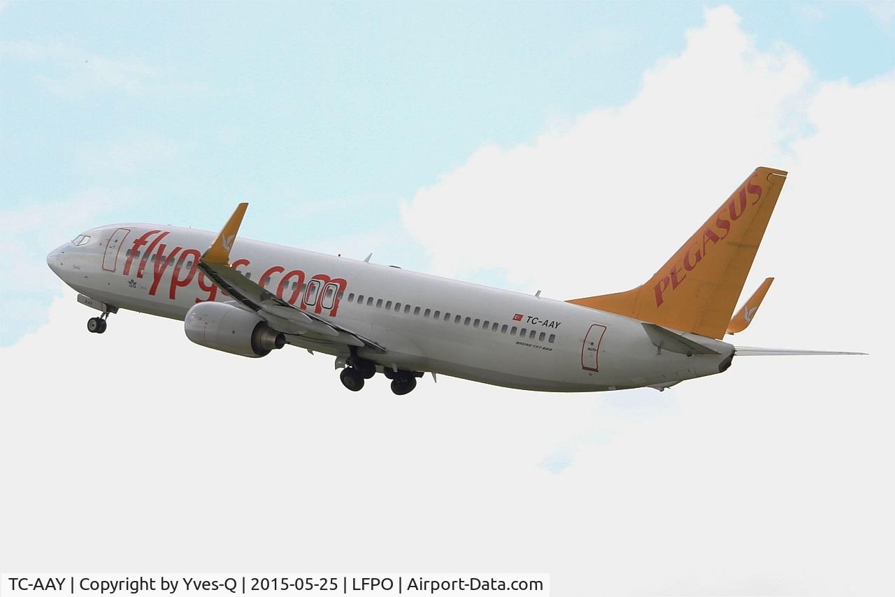 TC-AAY, 2010 Boeing 737-82R C/N 40874, Boeing 737-82R, Take off rwy 24, Paris-Orly Airport (LFPO-ORY)