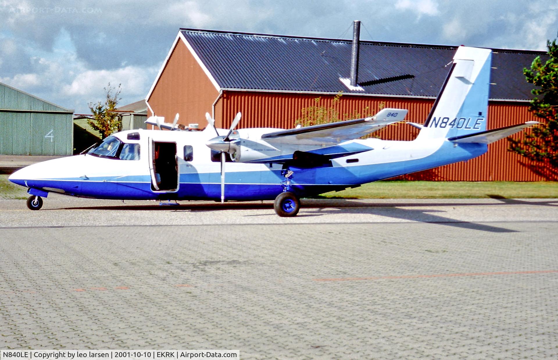 N840LE, Rockwell Turbo Commander 695C C/N 11709, Roskilde Denmark 10.10.01