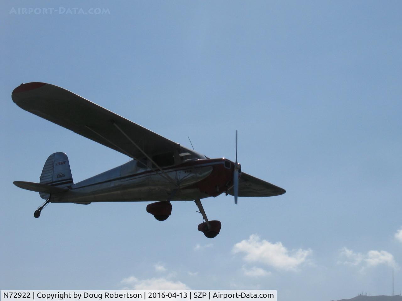 N72922, 1946 Cessna 140 C/N 10120, 1946 Cessna 140, Continental C85 85 Hp, another on final Rwy 22