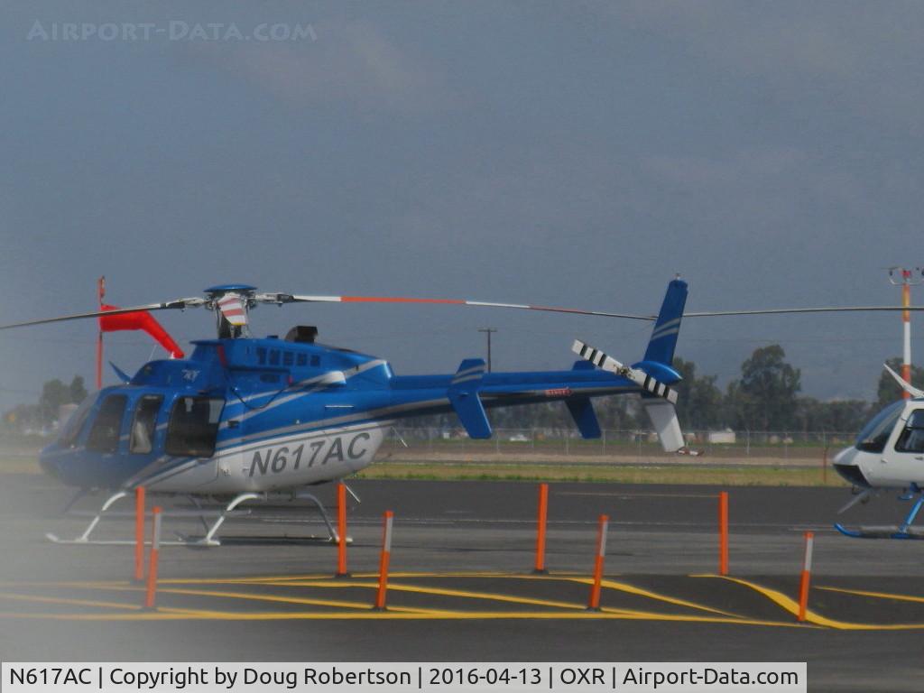 N617AC, 2003 Bell 407 C/N 53570, 2003 Bell 407, one Rolls-Royce(Allison) 250-C47B turboshaft with FADEC, 814 shp for takeoff, 700 shp max continuous, evolutionary development of Bell LongRanger, at Aspen's ramp
