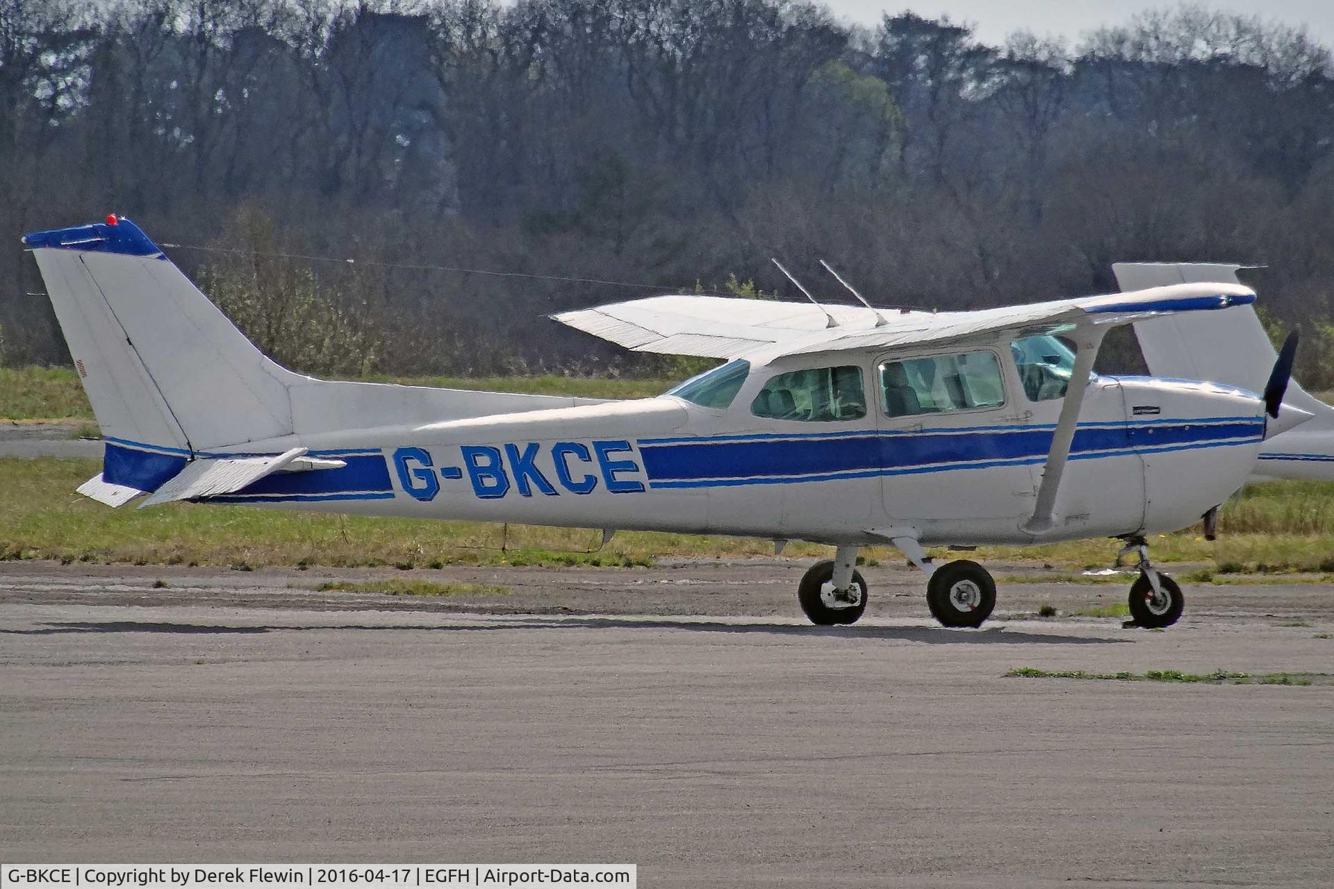 G-BKCE, 1982 Reims F172P Skyhawk C/N 2135, F172P, Leicestershire Aero Club Leicester based, previously N9687R, seen parked up.