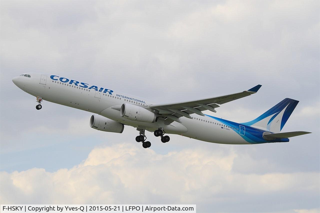 F-HSKY, 2012 Airbus A330-343 C/N 1359, Airbus A330-343, Take off rwy 24, Paris-Orly airport (LFPO-ORY)