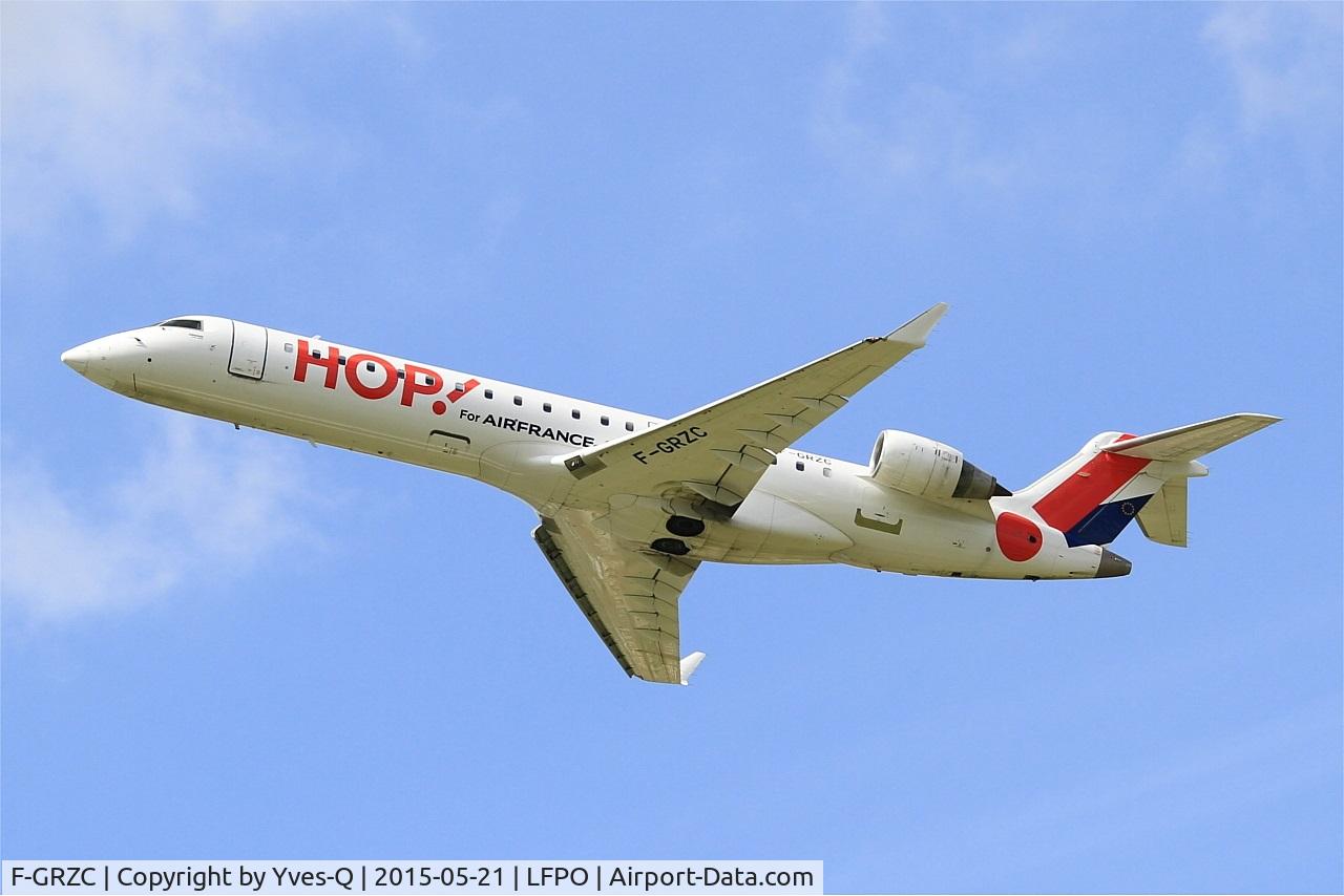 F-GRZC, 2001 Canadair CRJ-702 (CL-600-2C10) Regional Jet C/N 10008, Canadair Regional Jet CRJ-702, Take off rwy 24, Paris-Orly Airport (LFPO-ORY)