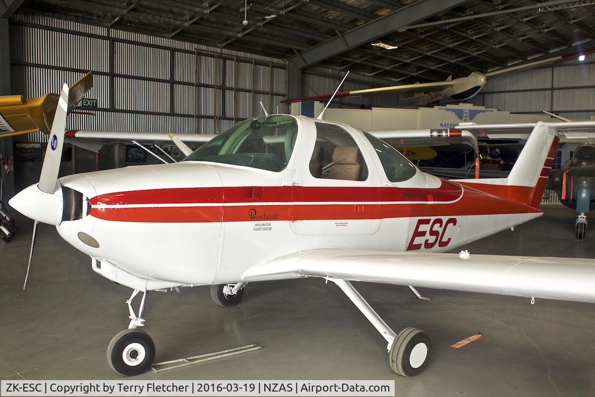 ZK-ESC, Beech 77 Skipper C/N WA-175, At Ashburton , South Island , New Zealand