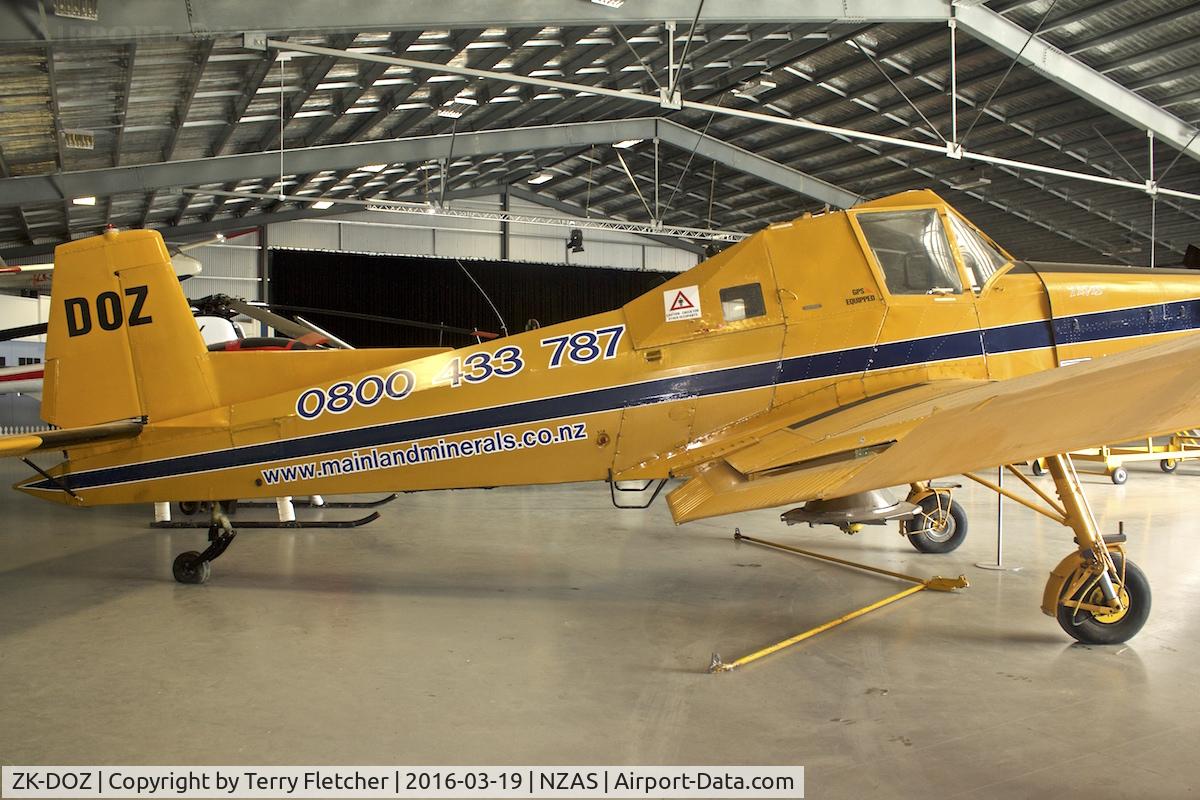 ZK-DOZ, 1986 Zlin Z-37T Agro-Turbo C/N 010, At Ashburton , South Island , New Zealand