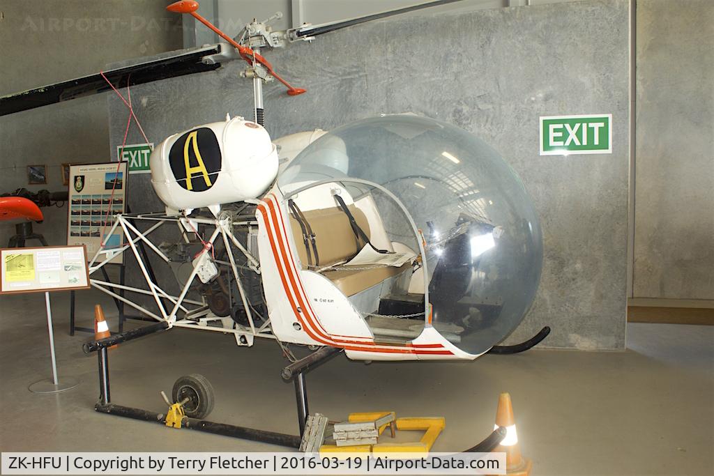 ZK-HFU, Bell 47G-3B2A Soloy C/N 6863, At Ashburton , South Island , New Zealand