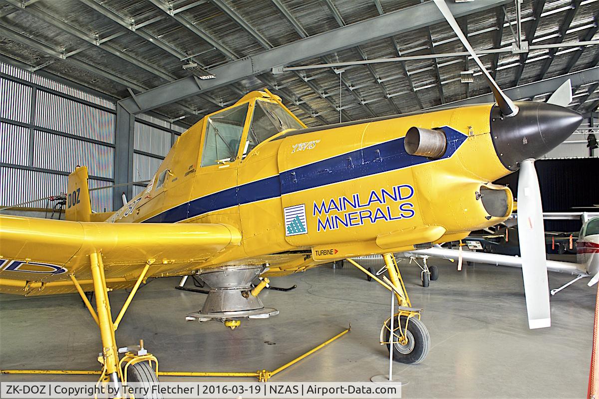 ZK-DOZ, 1986 Zlin Z-37T Agro-Turbo C/N 010, At Ashburton , South Island , New Zealand