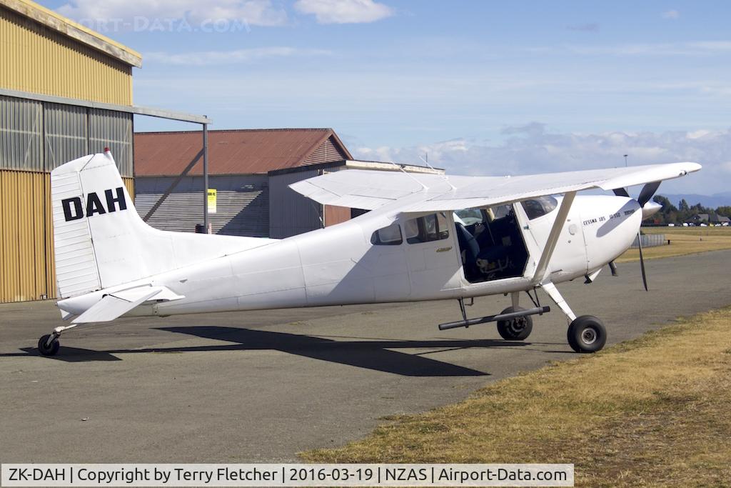 ZK-DAH, 1969 Cessna A185E Skywagon 185 C/N 185-1492, At Ashburton , South Island , New Zealand