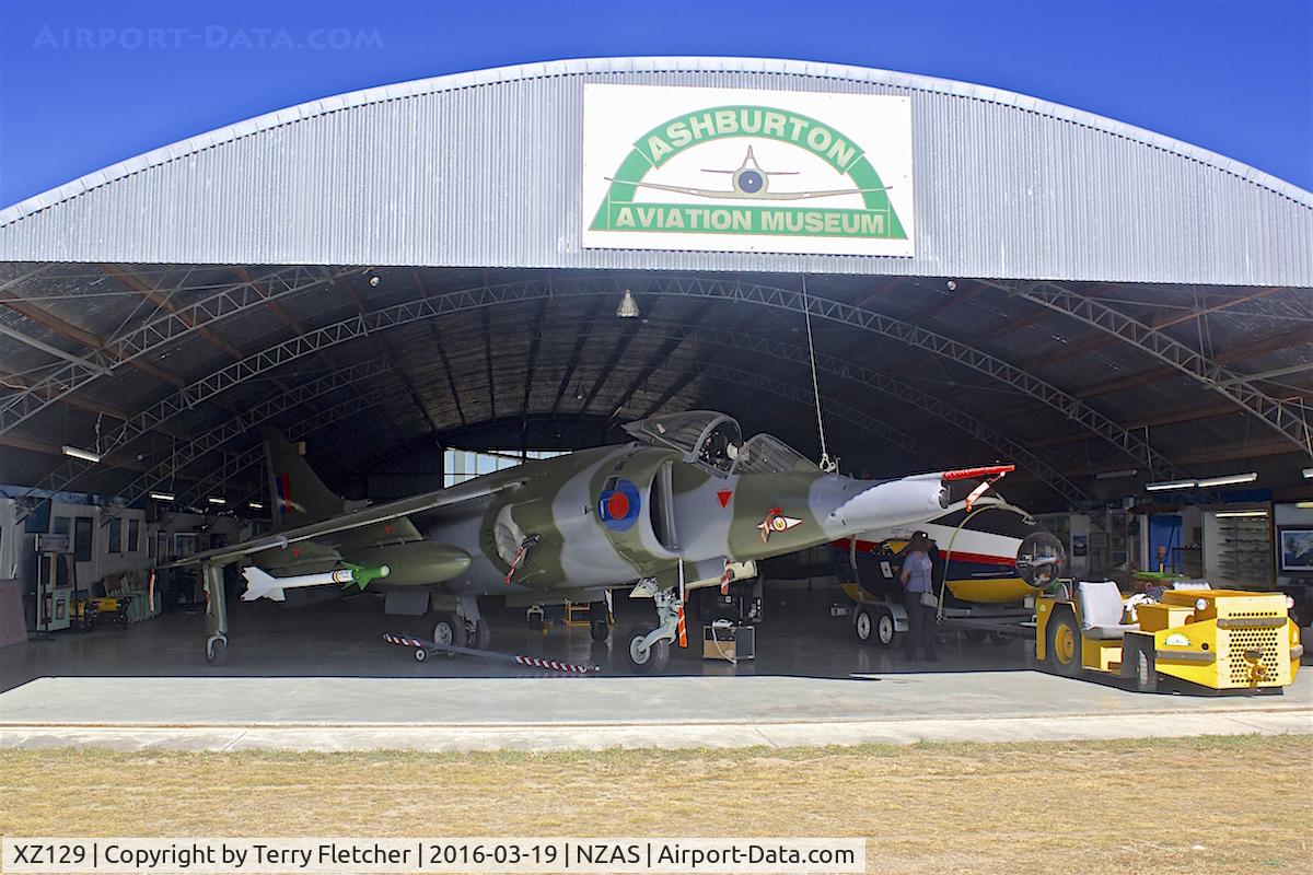 XZ129, 1976 Hawker Siddeley Harrier GR.3 C/N 712188, At Ashburton , South Island , New Zealand