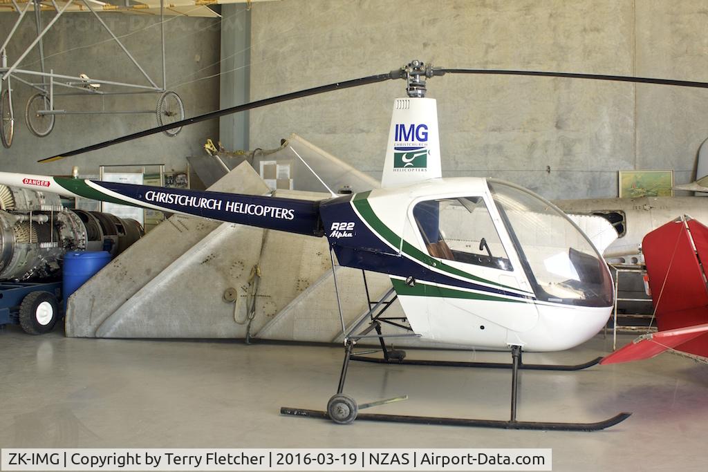ZK-IMG, Robinson R-22 Alpha C/N 0455, At Ashburton , South Island , New Zealand