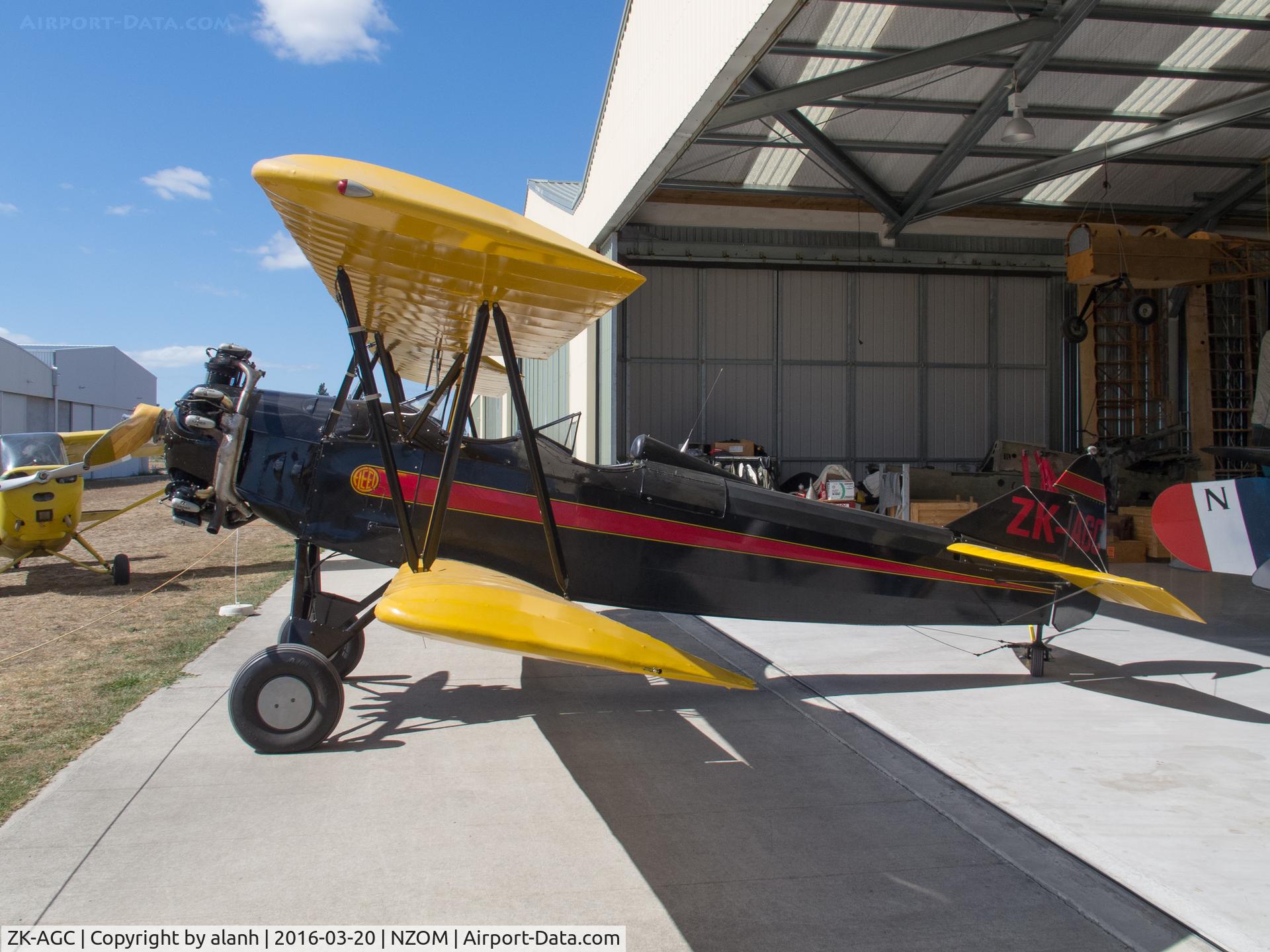 ZK-AGC, 1941 Fleet 16B Finch II C/N 668, Outside the JEM Aviation hangar at Omaka