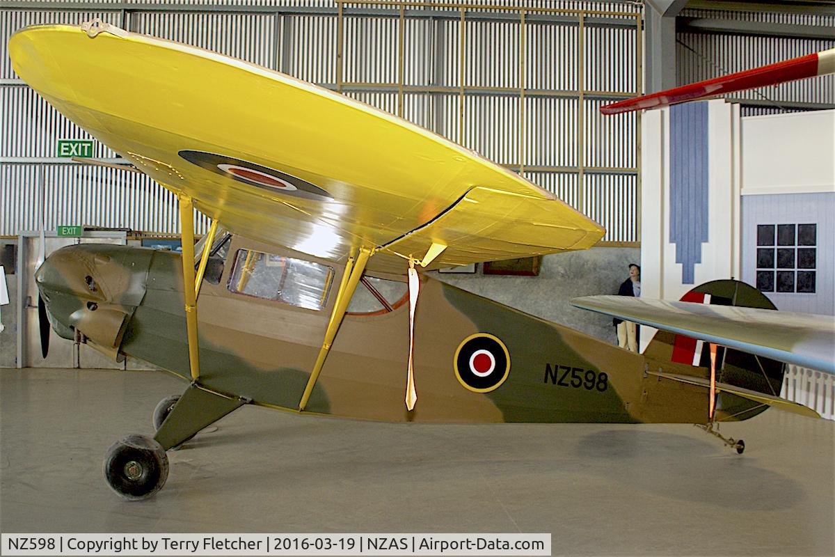 NZ598, 1937 Porterfield 35-W C/N 316, At Ashburton , South Island , New Zealand